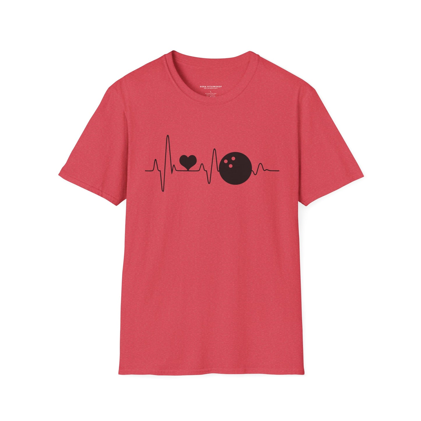 Heartbeat Bowling Softstyle Tee – All‑Day Comfort, Game‑Day Energy, Perfect Gift for Bowlers & Alley Legends