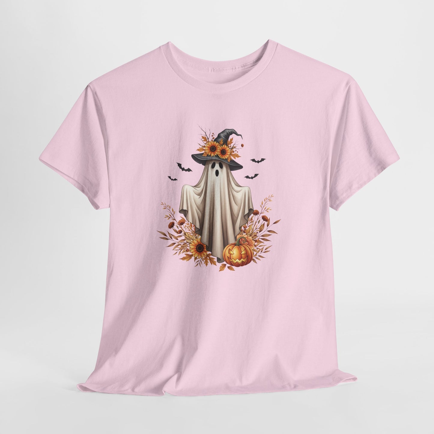 Halloween Ghost Tee – Spooky Autumn Unisex Shirt for Parties, Cozy Fall Days & Festive Fun