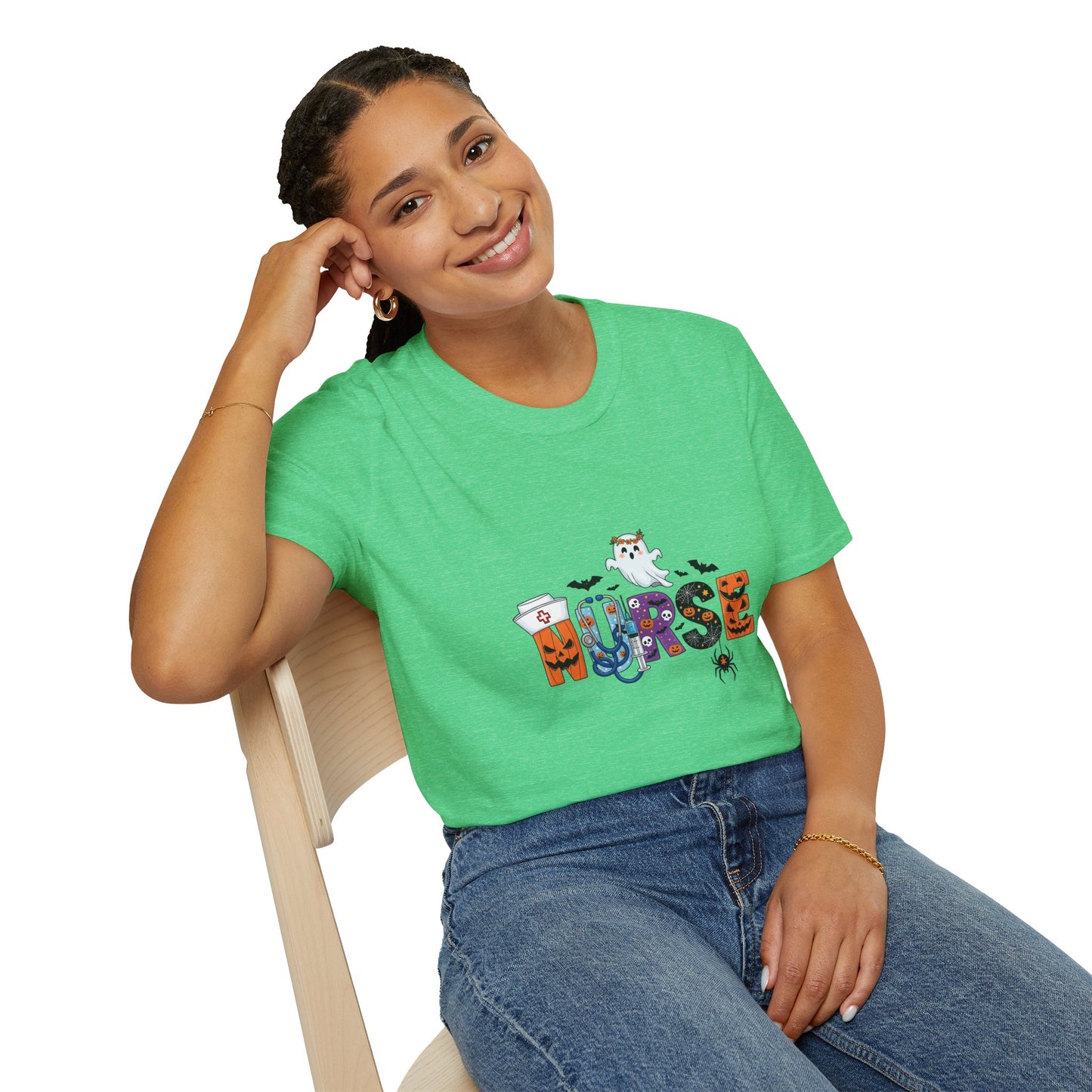Halloween Ghost Graphic Tee – Spooky Season Unisex Shirt for Parties, Trick‑or‑Treating & Fall Fun