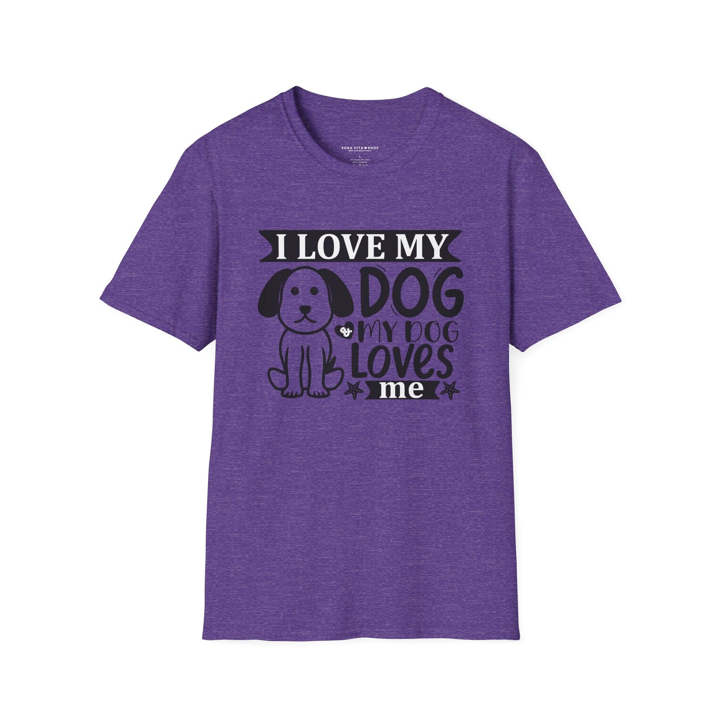I Love My Dog Softstyle T‑Shirt | Cute Unisex Graphic Tee for Dog Moms, Pet Owners & Everyday Comfort