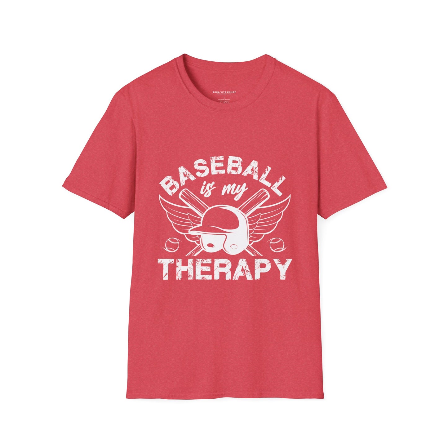 Baseball Therapy Softstyle Tee – All‑Day Comfort, Game‑Day Energy, Perfect Gift for Baseball Lovers