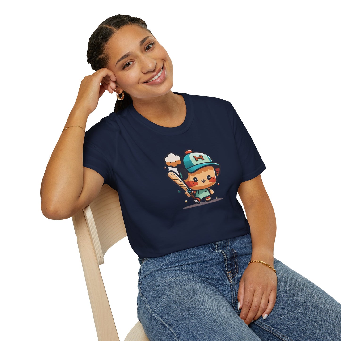 Cute Kid’s Baseball Softstyle Tee | Fun Unisex Comfort for Summer Play, Sports Fans & Everyday Joy