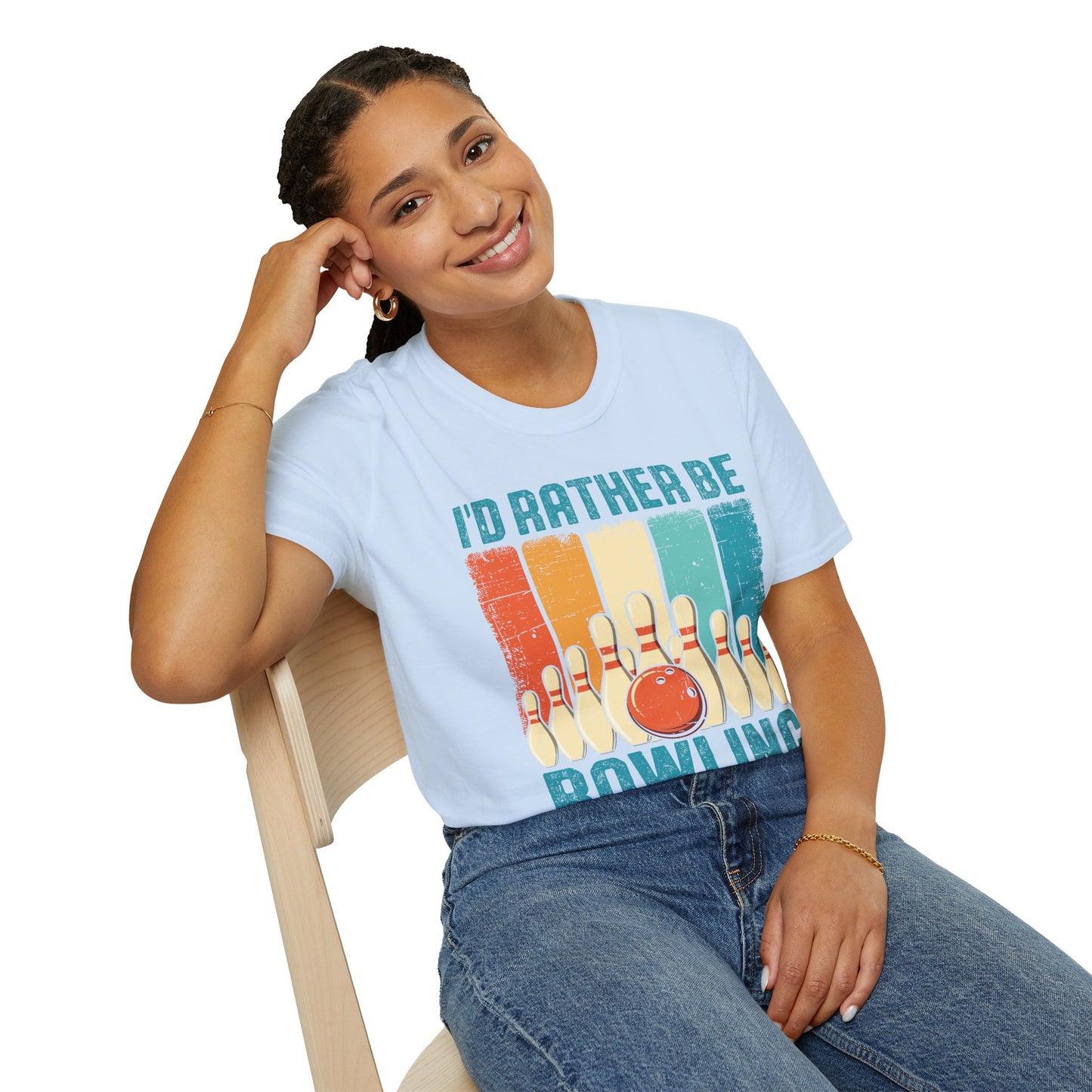 I’d Rather Be Bowling Softstyle Tee – All‑Day Comfort, Fun Game Night Vibes, Perfect Gift for Bowlers & League Legends