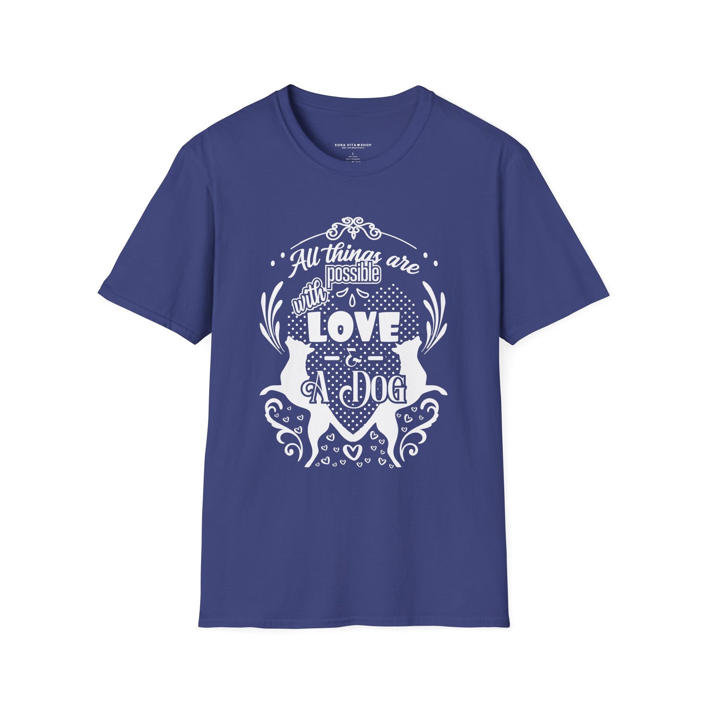 Dog Lover’s Quote Tee | Softstyle Comfort for Pet Parents, Dog Walkers & Everyday Animal Lovers