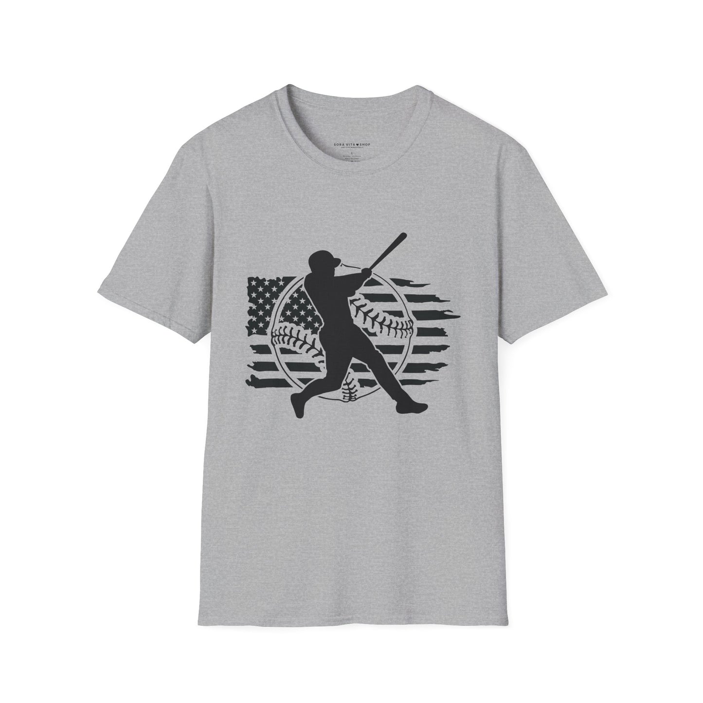 Home Run Comfort – Baseball Fan Unisex Softstyle Tee | All‑Day Wear, Game‑Day Energy, Perfect Gift for Lovers Players