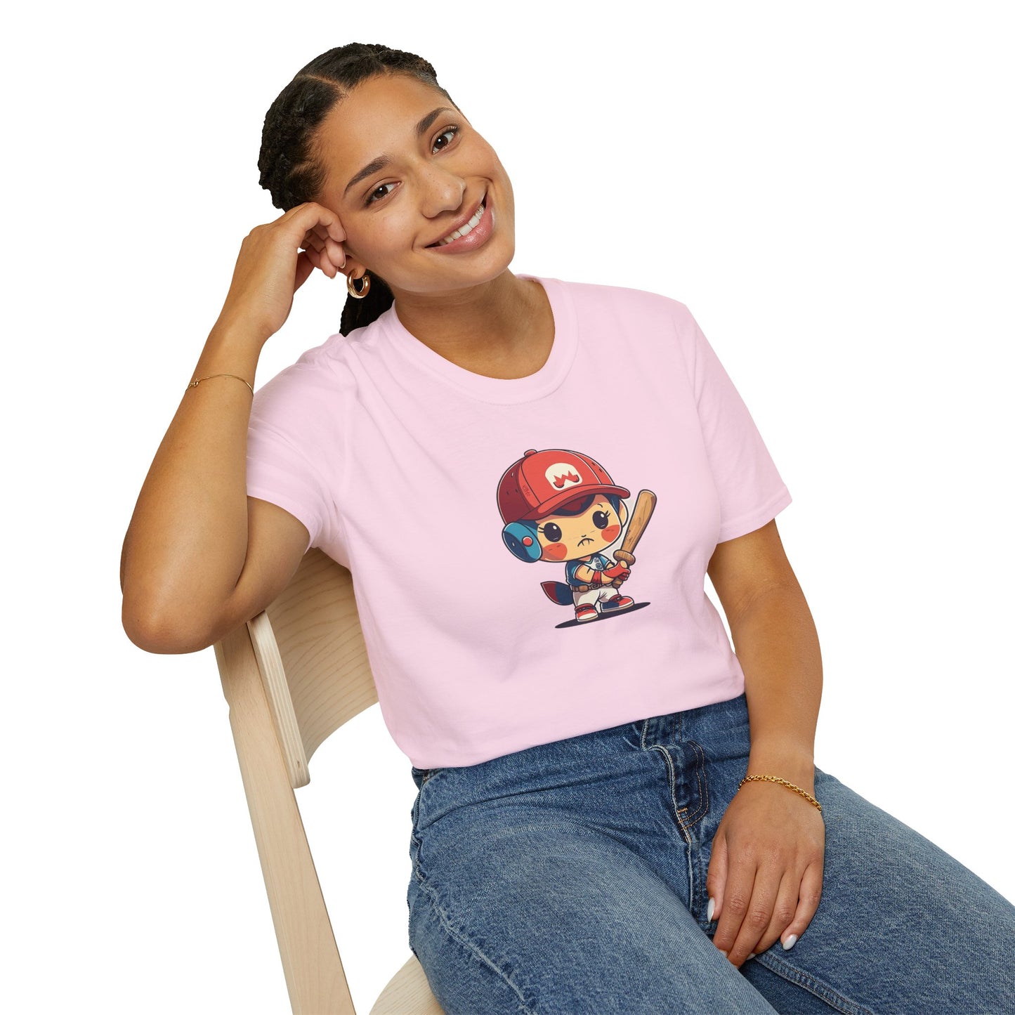Cute Baseball Kid Softstyle Tee ⚾ | Playful Unisex Comfort for Sports Lovers, Summer Fun & Everyday Joy