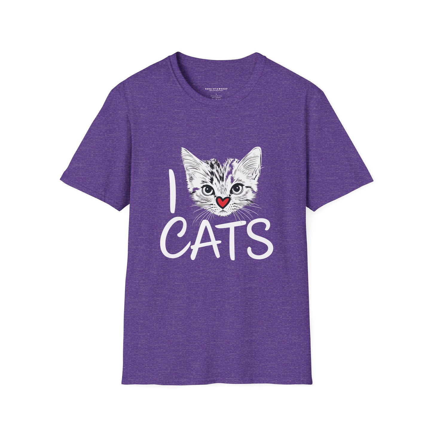 I CATS Funny Tee | Softstyle Comfort for Cat Lovers, Pet Owners & Everyday Durability