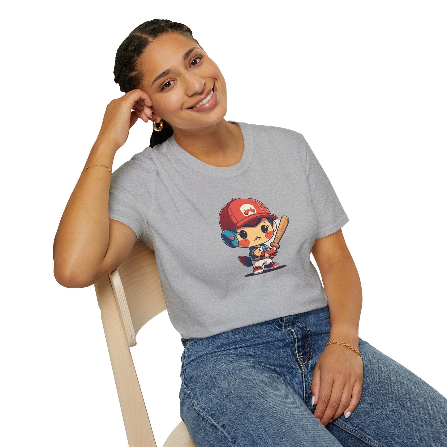 Cute Baseball Kid Softstyle Tee ⚾ | Playful Unisex Comfort for Sports Lovers, Summer Fun & Everyday Joy