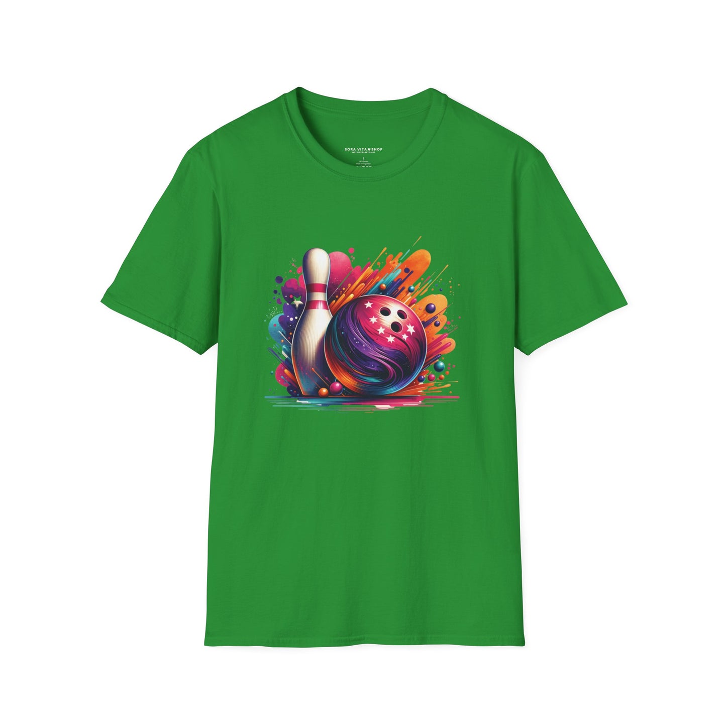 Vibrant Bowling Softstyle Tee – Colorful Game Night Energy, All‑Day Comfort, Perfect Gift for Bowlers & Sports Fans