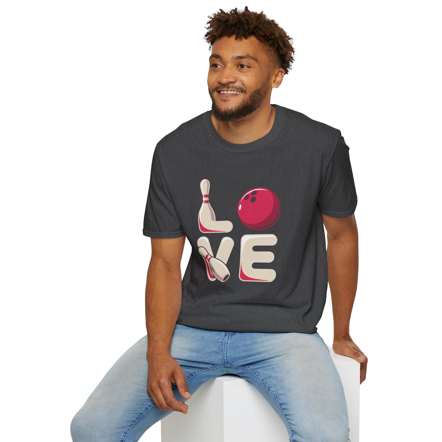 Camiseta suave Bowling Love: comodidad durante todo el día, energía para las noches de juego, regalo perfecto para jugadores de bolos y aficionados a las ligas.