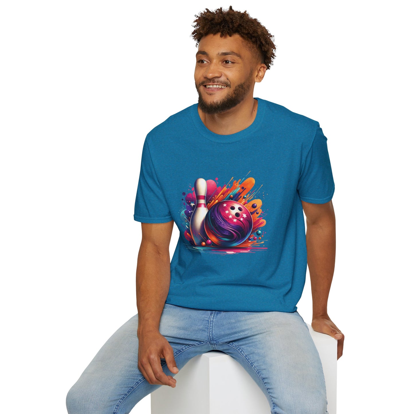 Vibrant Bowling Softstyle Tee – Colorful Game Night Energy, All‑Day Comfort, Perfect Gift for Bowlers & Sports Fans