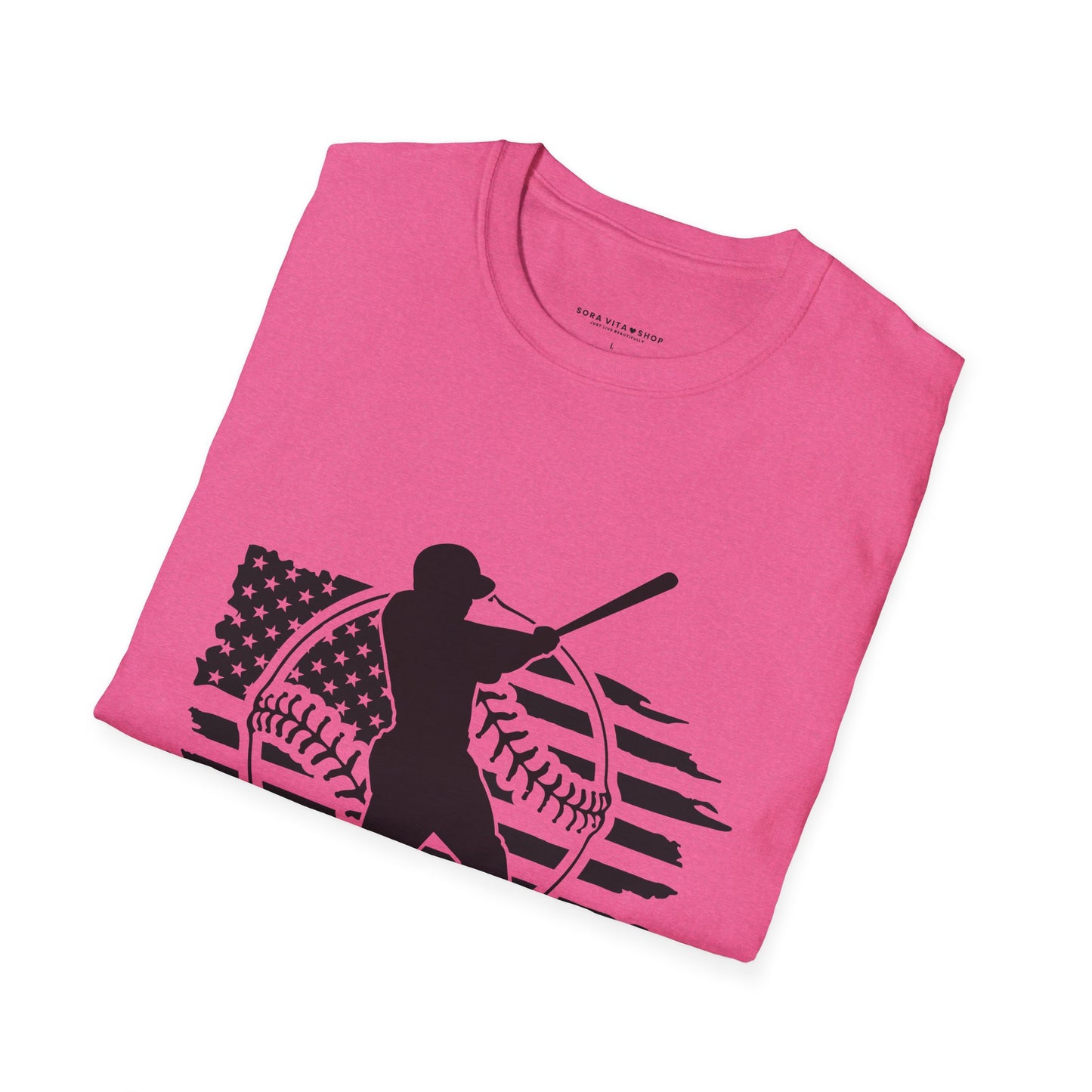 Home Run Comfort – Baseball Fan Unisex Softstyle Tee | All‑Day Wear, Game‑Day Energy, Perfect Gift for Lovers Players