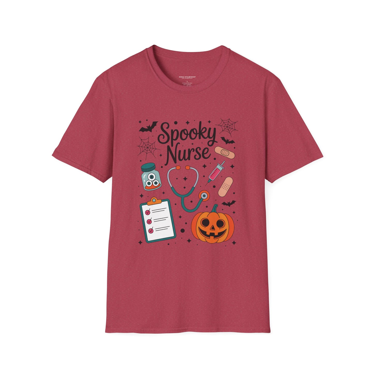Spooky Nurse Halloween Tee – Funny Medical Staff Shirt for Festive Fall Fun & Costume Parties