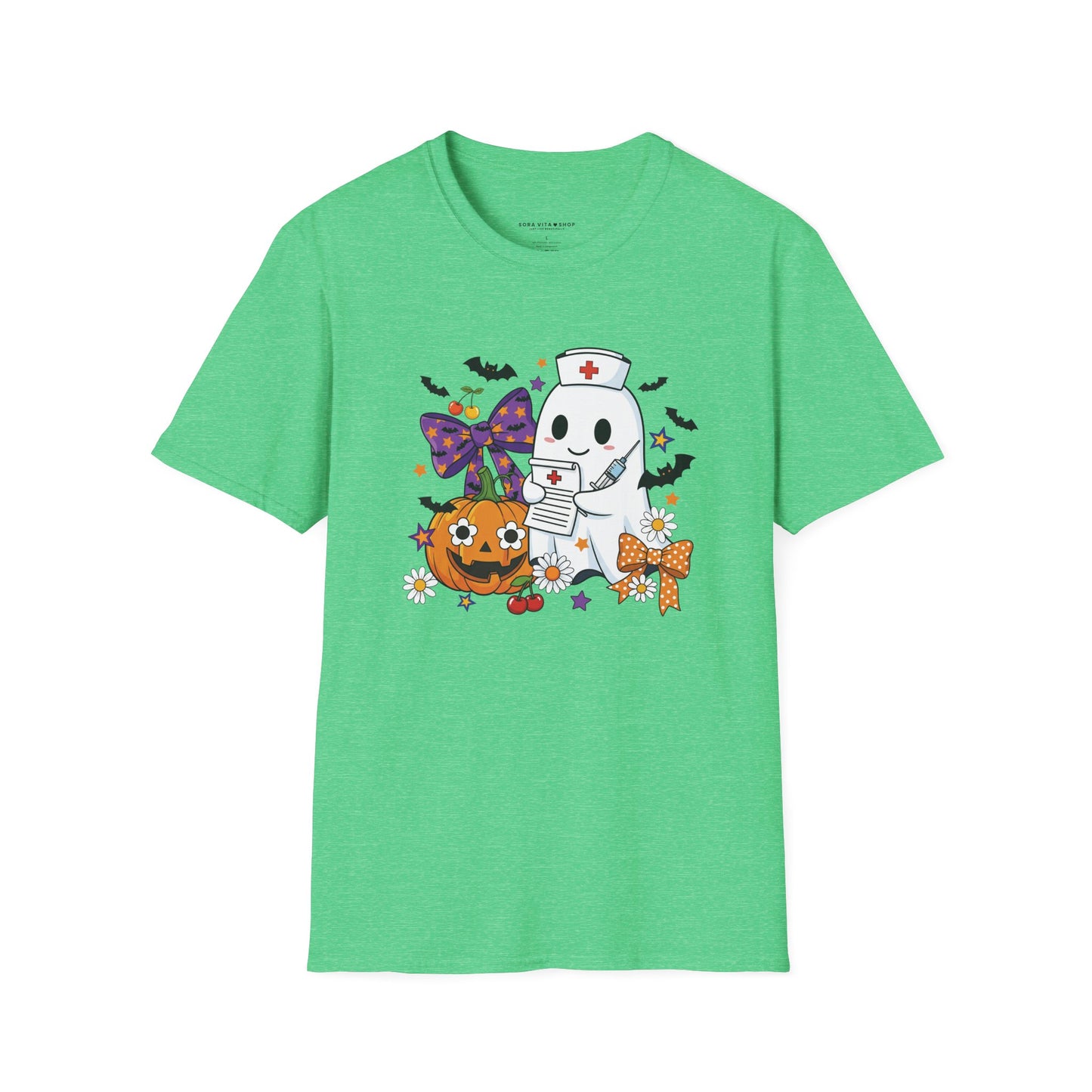 Halloween Ghost Tee – Cute & Spooky Unisex Shirt for Trick‑or‑Treat Fun and Fall Festivities