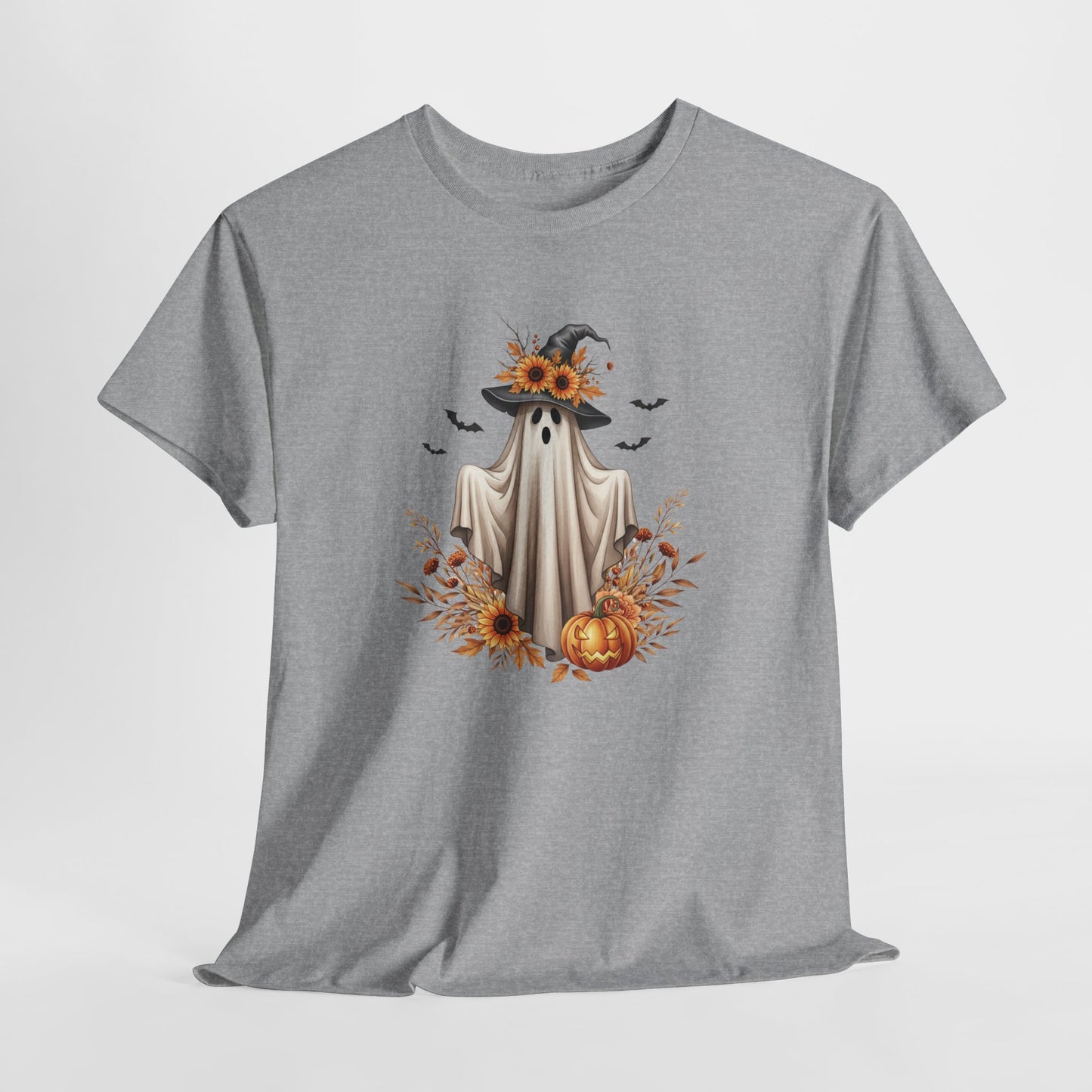 Halloween Ghost Tee – Spooky Autumn Unisex Shirt for Parties, Cozy Fall Days & Festive Fun