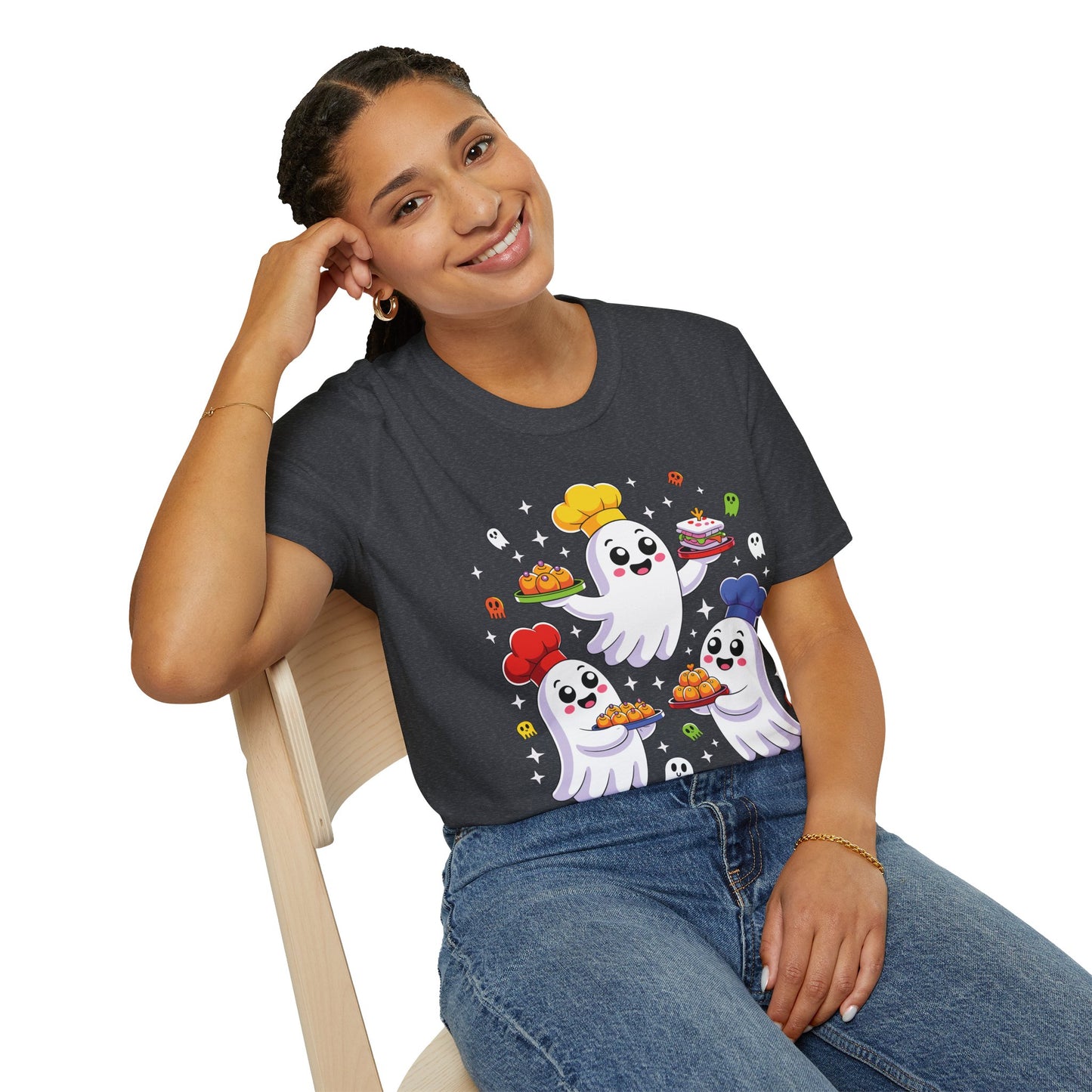 Ghostly Chefs Halloween Tee – Cute Spooky Kitchen Shirt for Foodie Fun & Costume Parties