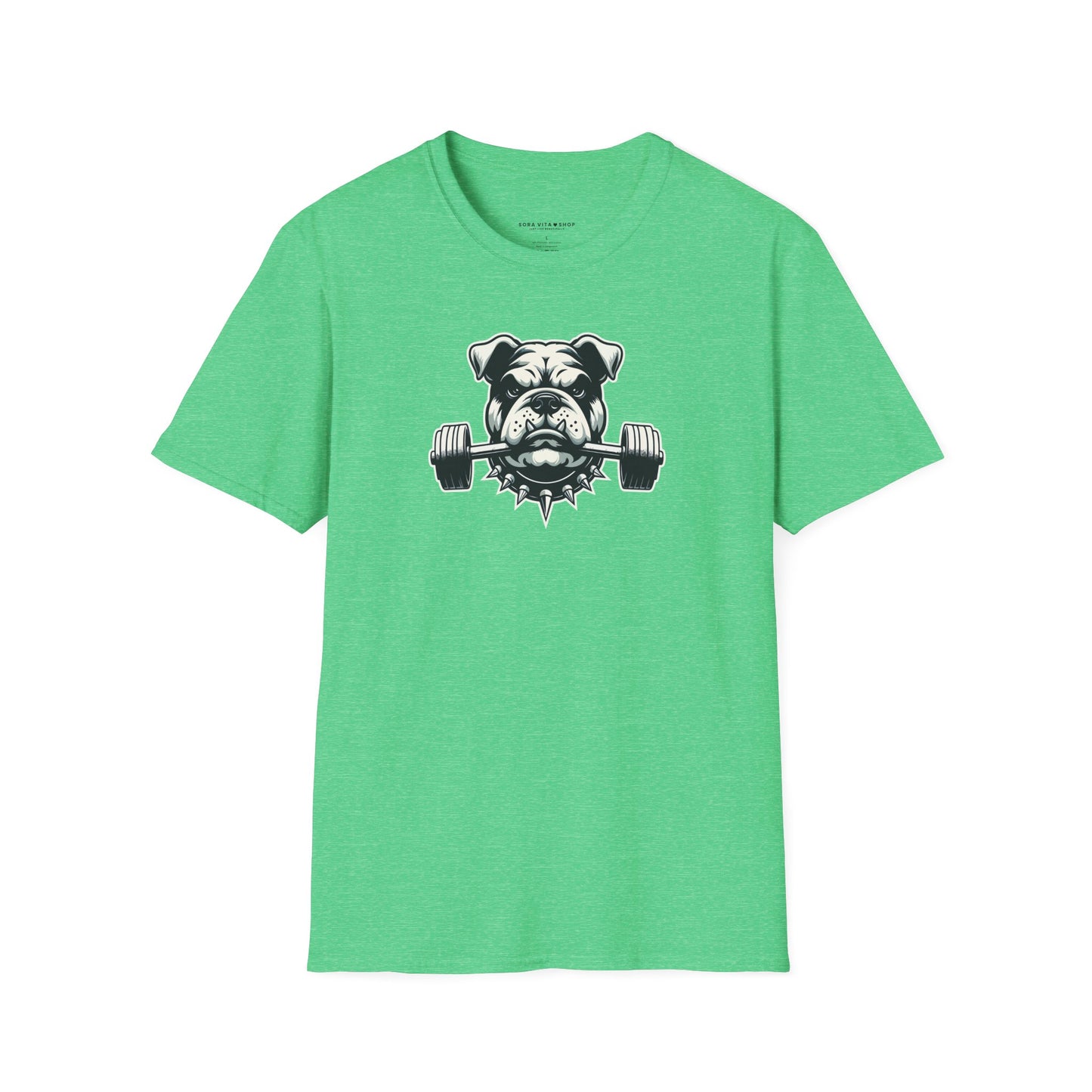 Fitness Bulldog Tee | Unisex Softstyle Comfort for Dog Lovers, Gym Warriors & Everyday Style