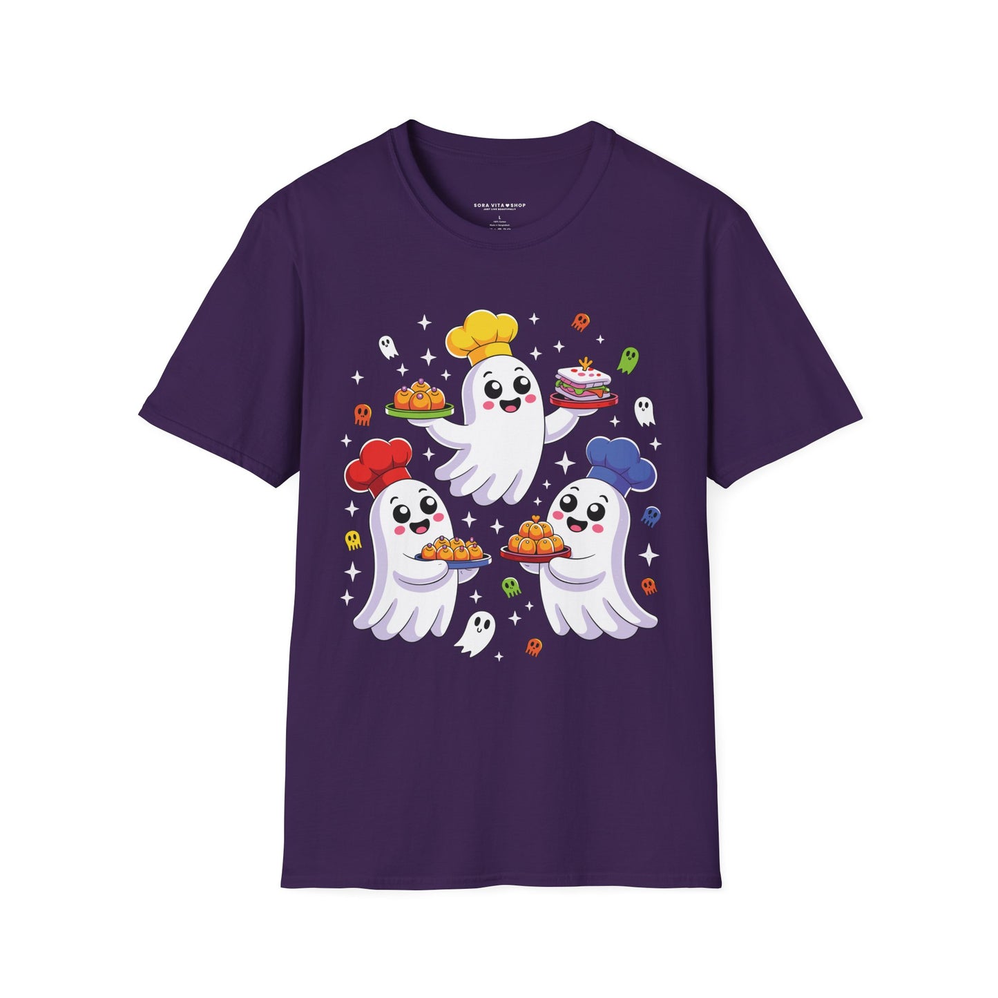 Ghostly Chefs Halloween Tee – Cute Spooky Kitchen Shirt for Foodie Fun & Costume Parties