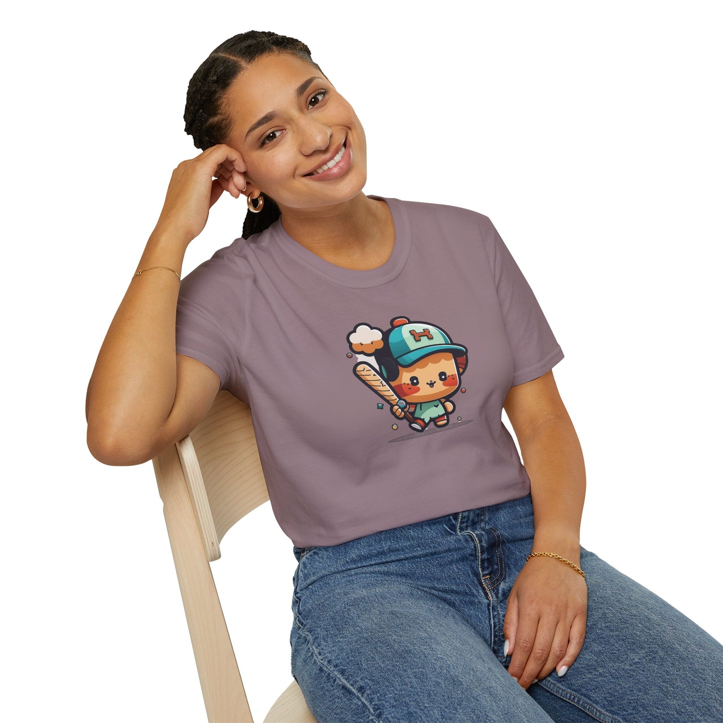 Cute Kid’s Baseball Softstyle Tee | Fun Unisex Comfort for Summer Play, Sports Fans & Everyday Joy