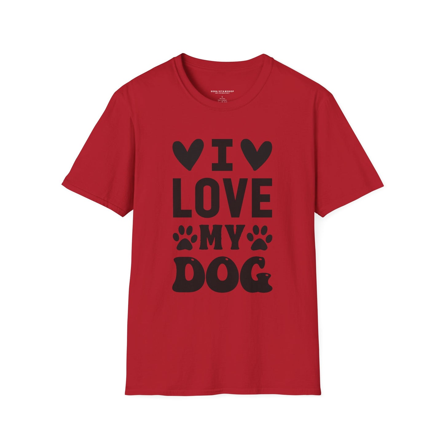 I Love My Dog Softstyle Tee | Unisex Comfort for Pet Parents, Dog Moms & Everyday Animal Lovers
