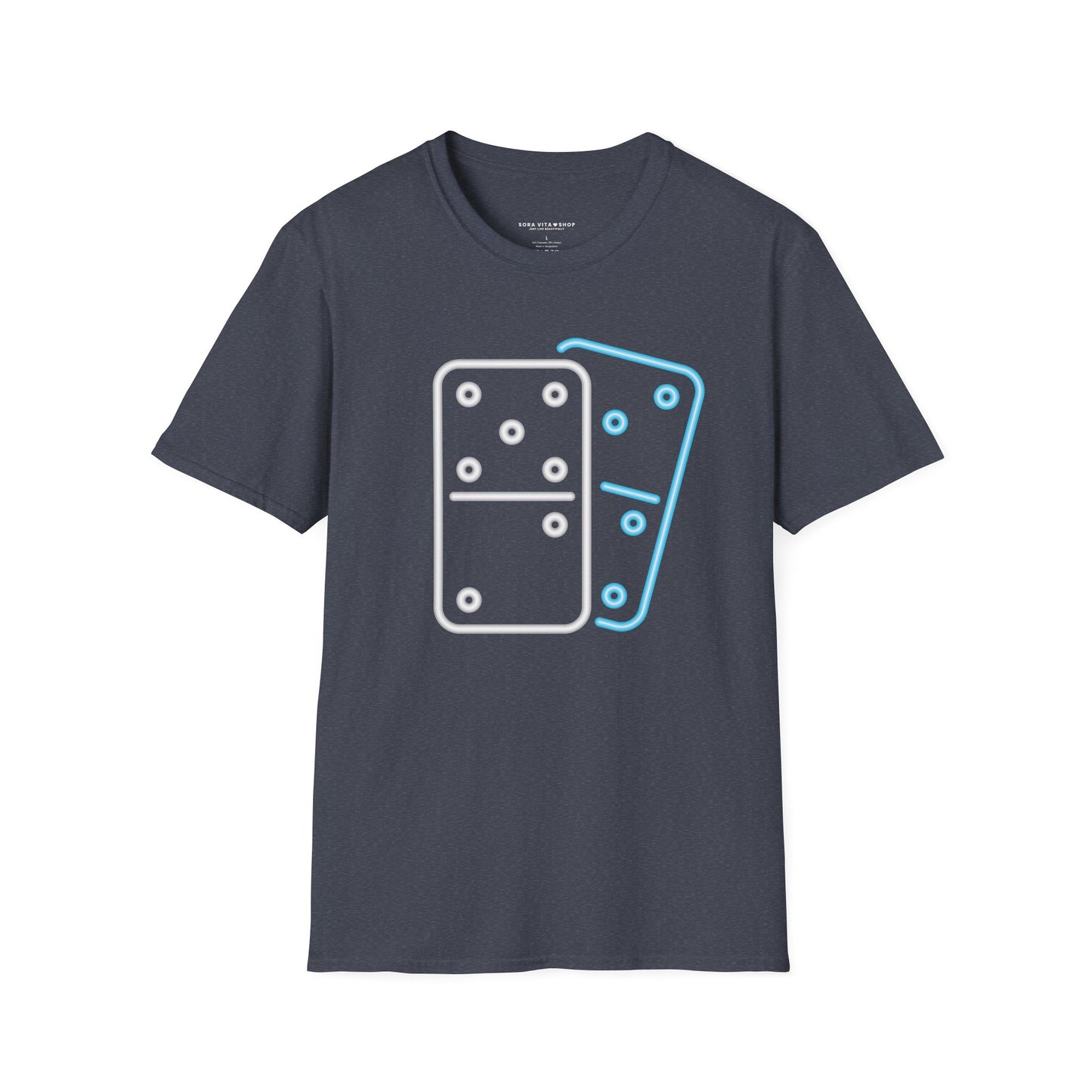 Domino Game Night T‑Shirt Unisex Softstyle Tee | Fun Casual Wear for Gamers, Family Nights & Fall Style