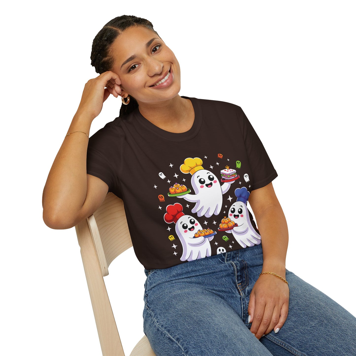 Ghostly Chefs Halloween Tee – Cute Spooky Kitchen Shirt for Foodie Fun & Costume Parties