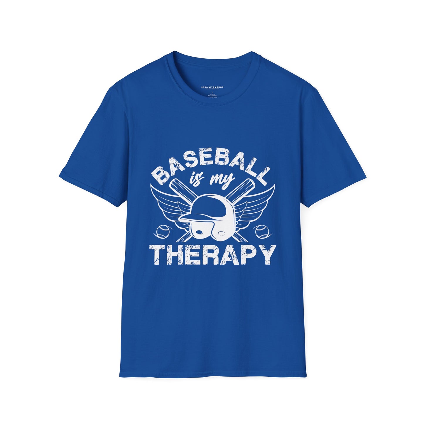 Baseball Therapy Softstyle Tee – All‑Day Comfort, Game‑Day Energy, Perfect Gift for Baseball Lovers