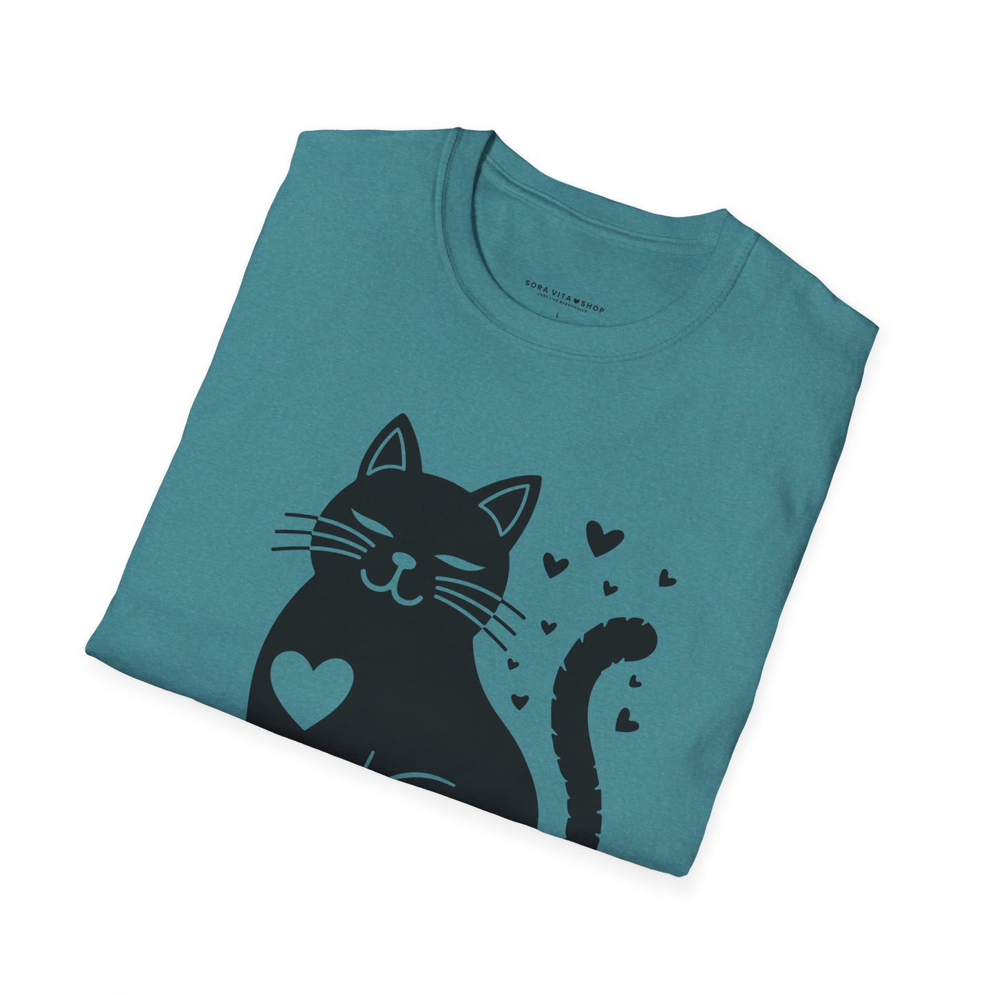 Pawsitive Cat Tee | Unisex Softstyle Comfort for Cat Lovers, Pet Advocates & Everyday Positivity