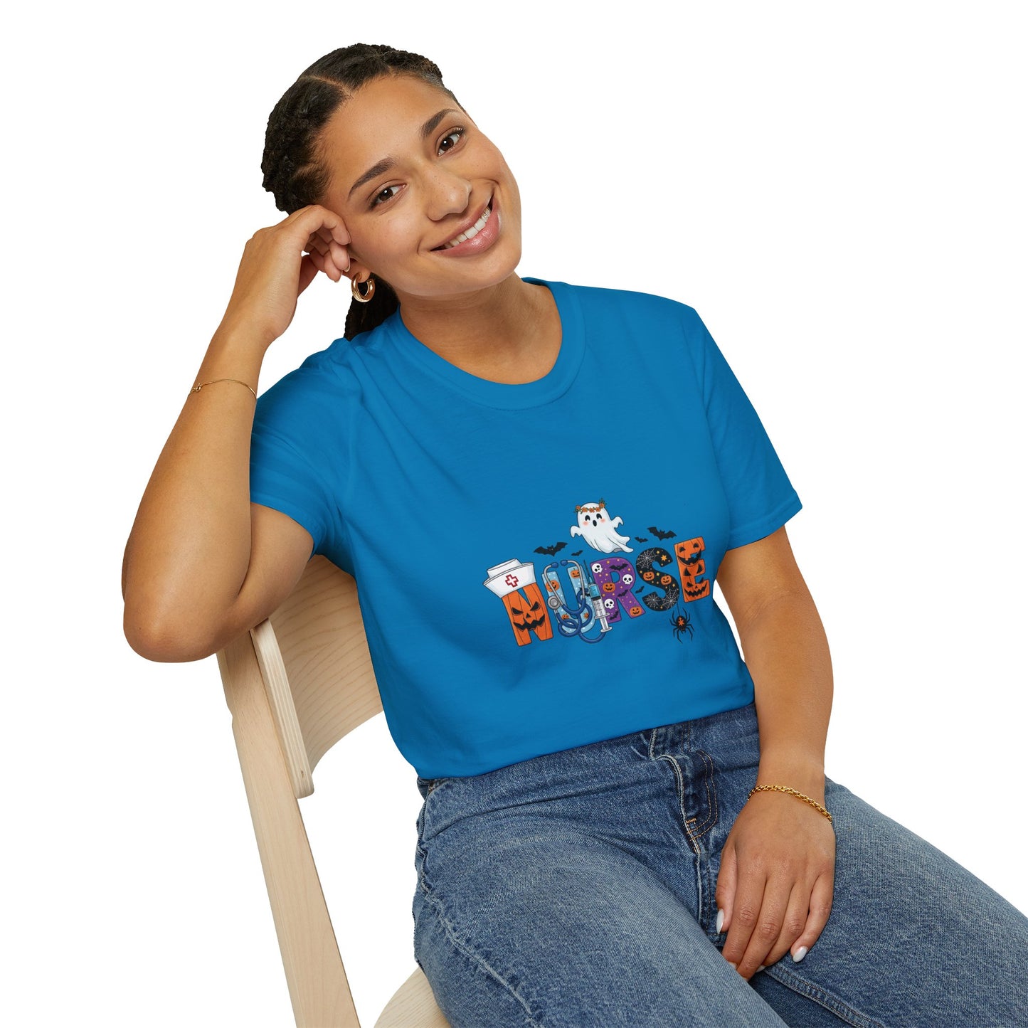 Halloween Ghost Graphic Tee – Spooky Season Unisex Shirt for Parties, Trick‑or‑Treating & Fall Fun