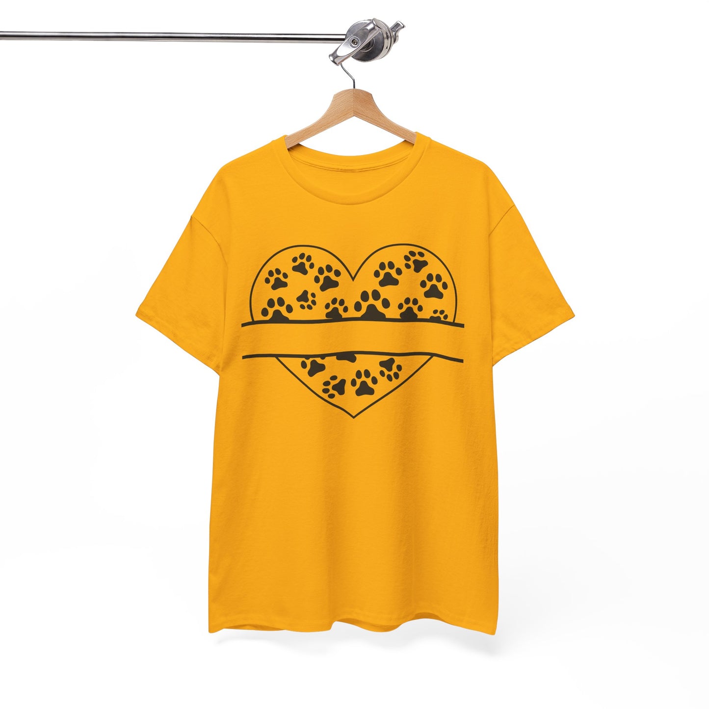 Paw Print Love Tee – Heart Paw Design Shirt for Proud Pet Parents, Dog Moms & Animal Lovers
