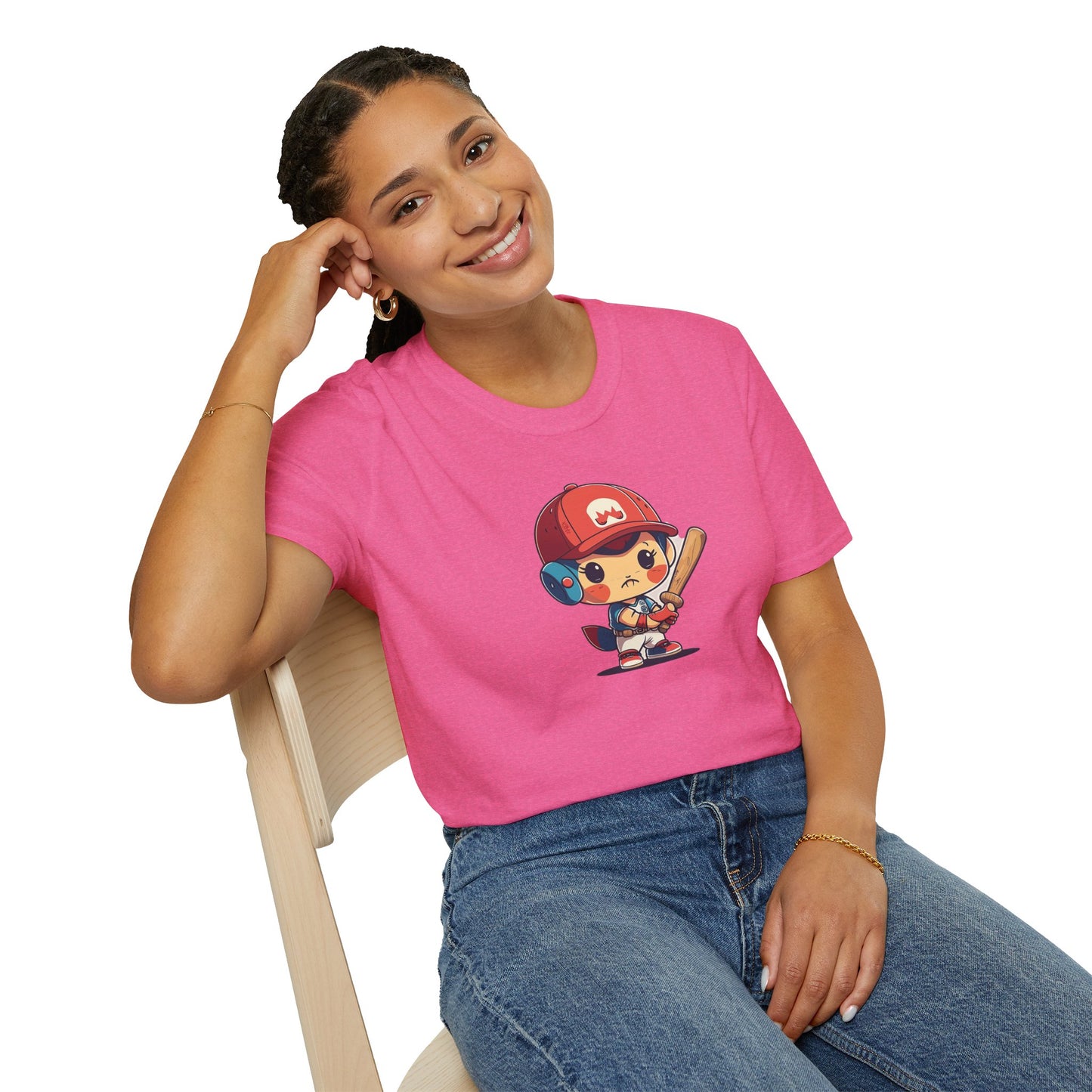 Cute Baseball Kid Softstyle Tee ⚾ | Playful Unisex Comfort for Sports Lovers, Summer Fun & Everyday Joy