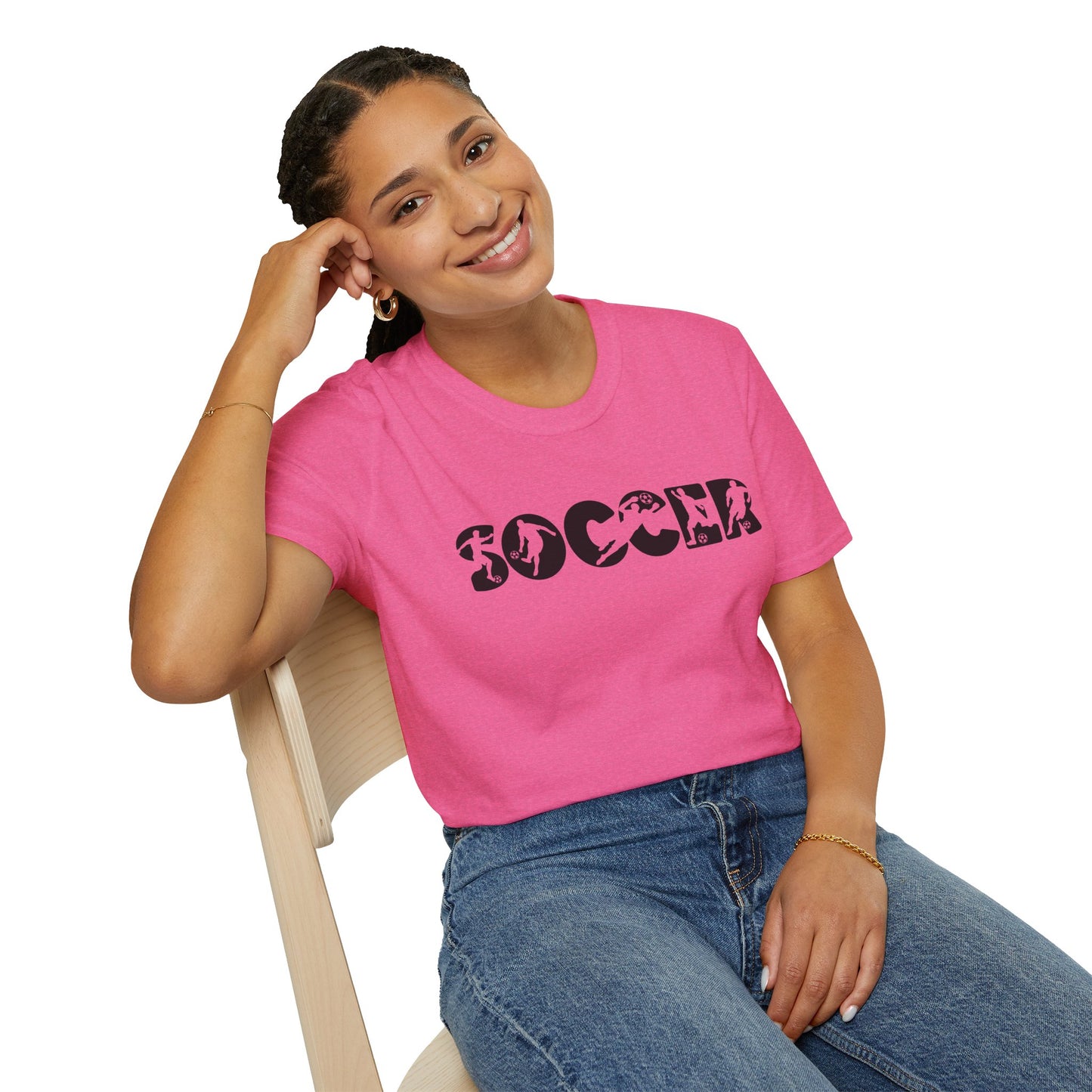 Goal‑Getter Comfort – Soccer Fan Unisex Softstyle Tee | All‑Day Wear, Game‑Day Energy, Perfect Gift for Players & Supporters