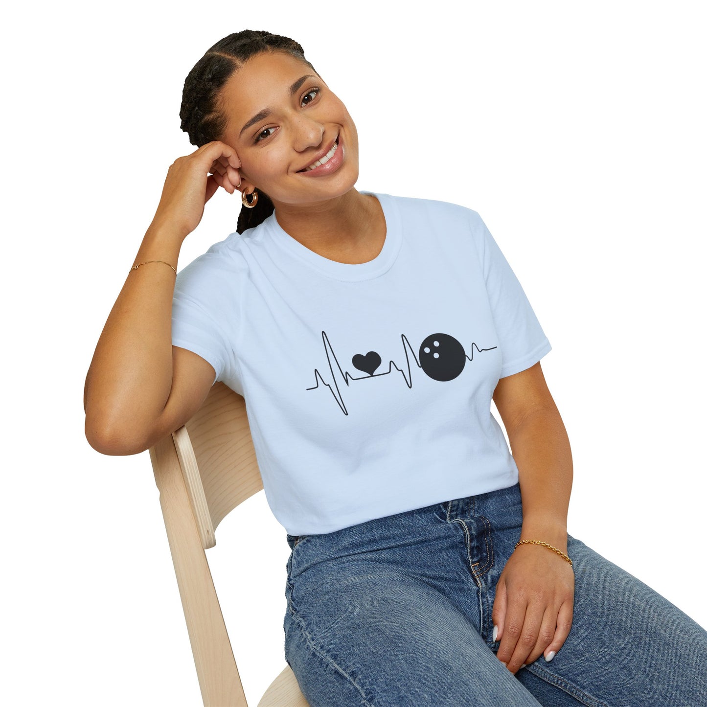 Heartbeat Bowling Softstyle Tee – All‑Day Comfort, Game‑Day Energy, Perfect Gift for Bowlers & Alley Legends