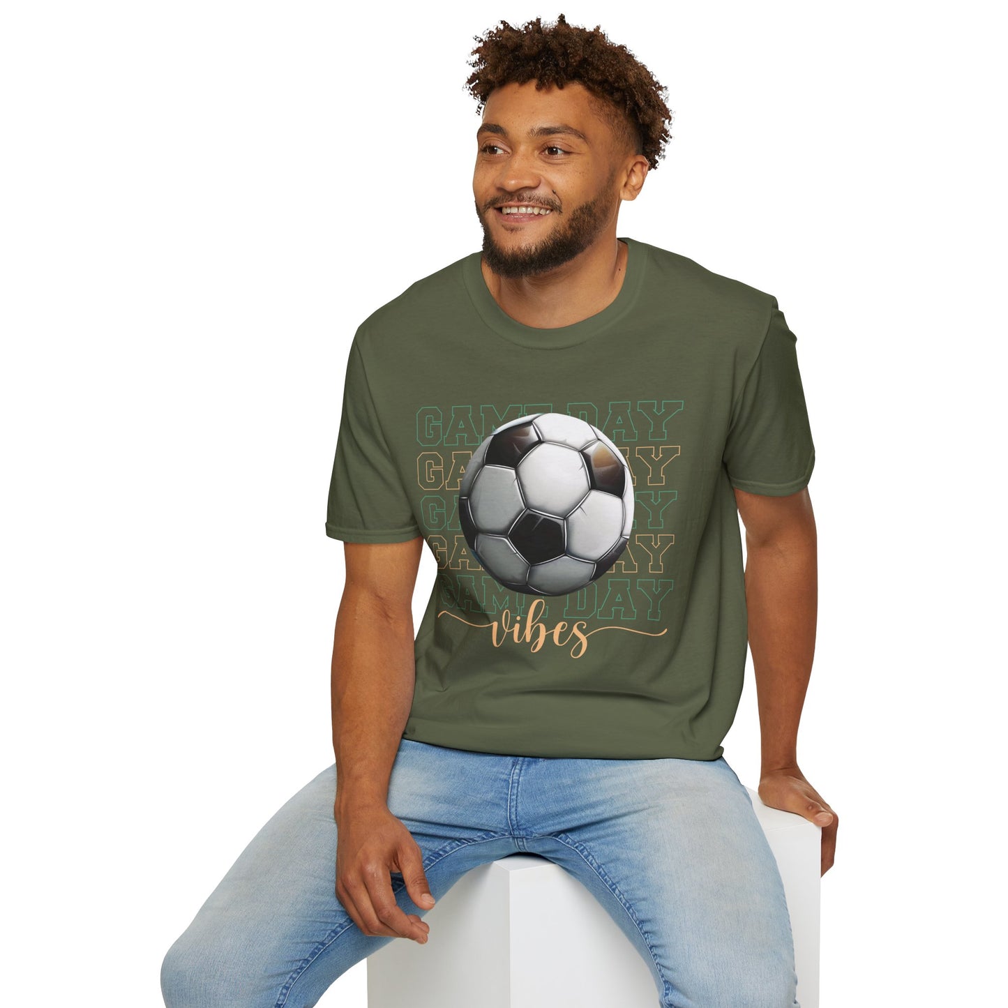 Game Day Vibes T‑Shirt – Soccer Fan Tee for Match Day Energy, Comfort & Team Spirit