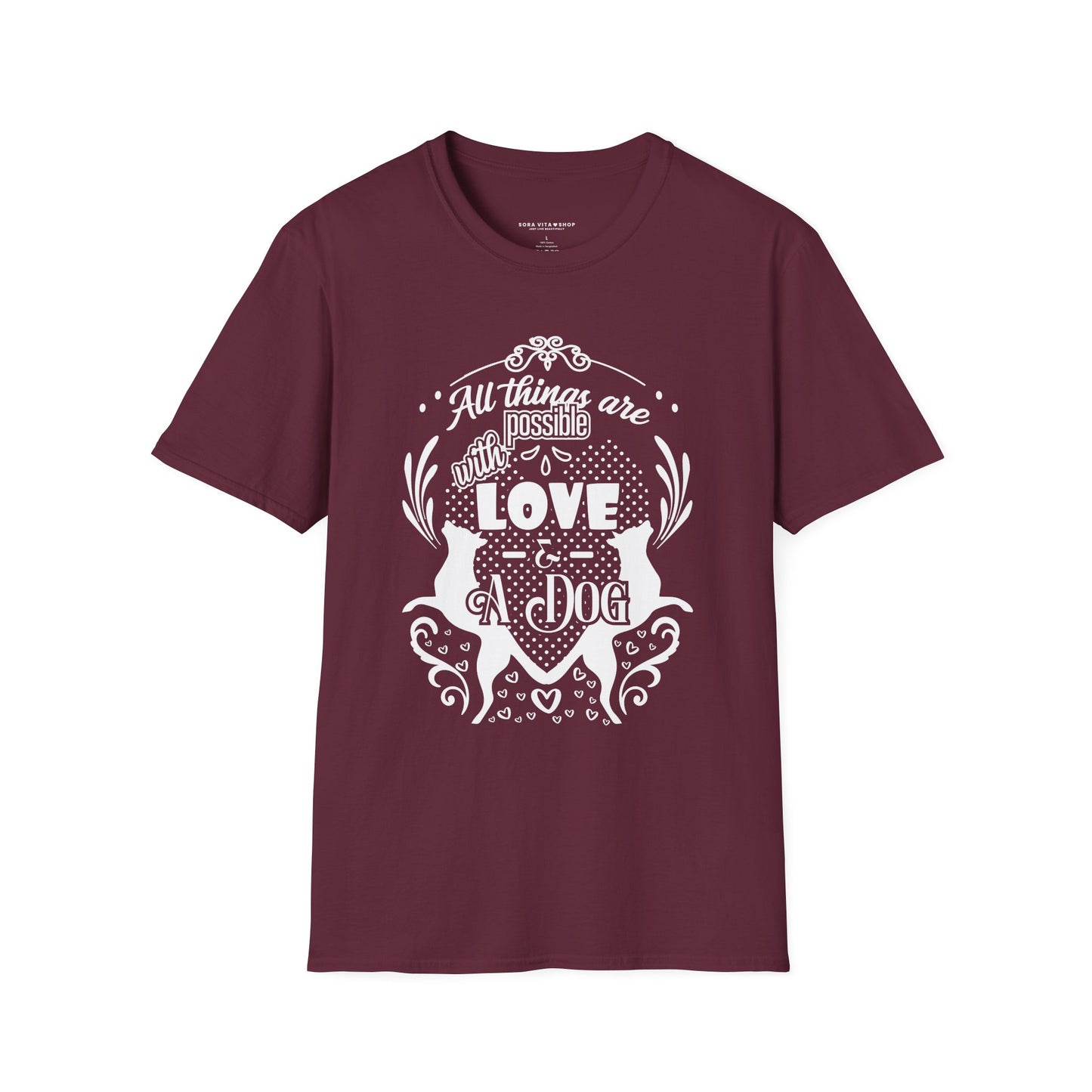 Dog Lover’s Quote Tee | Softstyle Comfort for Pet Parents, Dog Walkers & Everyday Animal Lovers