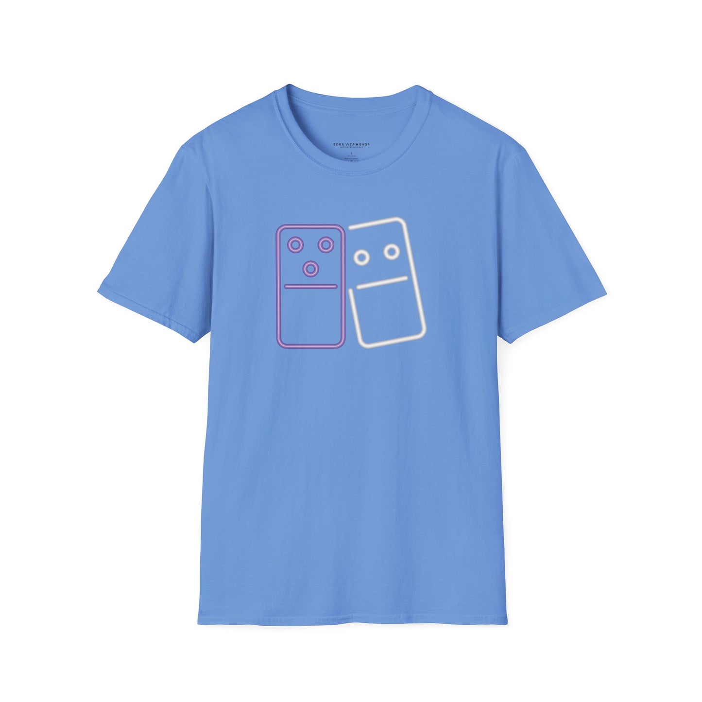 Playful Dominoes T‑Shirt Unisex Softstyle Tee for Game Nights, Fall Fun & Birthday Gifts