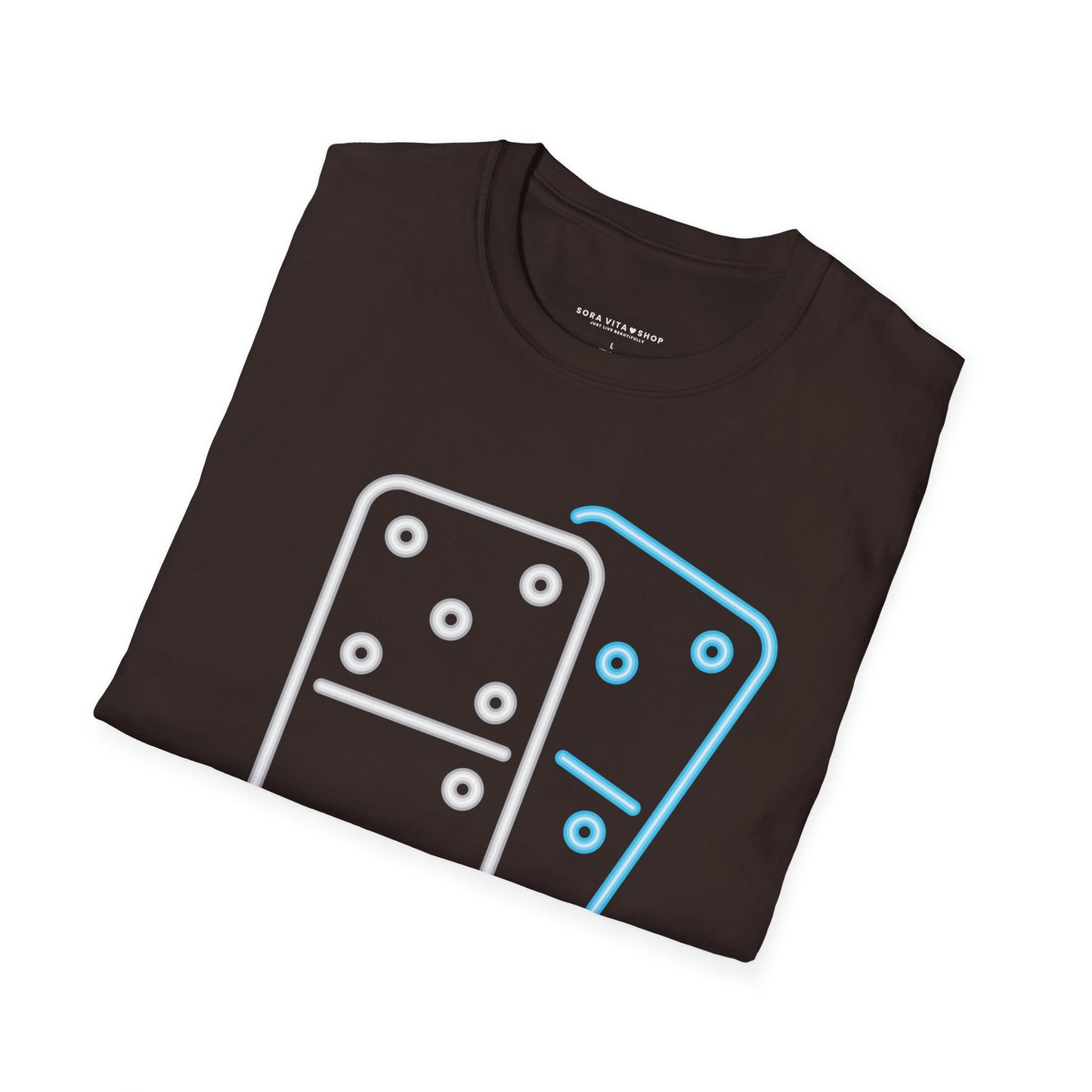 Domino Game Night T‑Shirt Unisex Softstyle Tee | Fun Casual Wear for Gamers, Family Nights & Fall Style