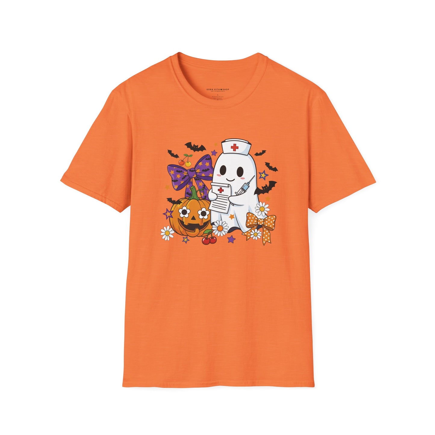Halloween Ghost Tee – Cute & Spooky Unisex Shirt for Trick‑or‑Treat Fun and Fall Festivities
