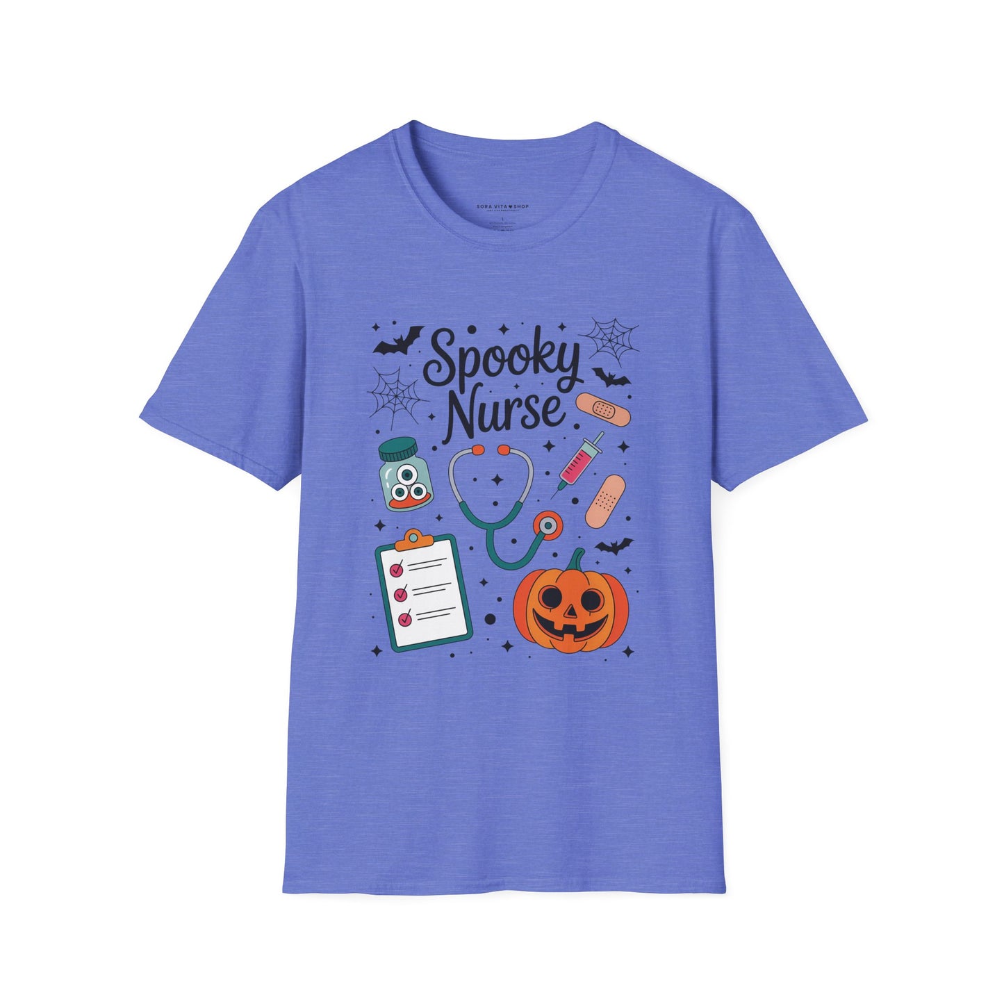 Spooky Nurse Halloween Tee – Funny Medical Staff Shirt for Festive Fall Fun & Costume Parties