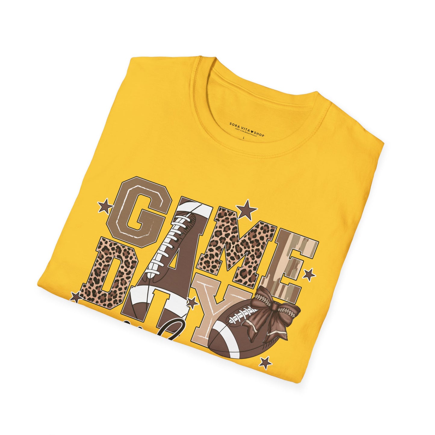 Game Day Vibes Softstyle Tee – All‑Day Comfort, Bold Team Spirit, Perfect for Tailgates, Watch Parties & Sports Fans