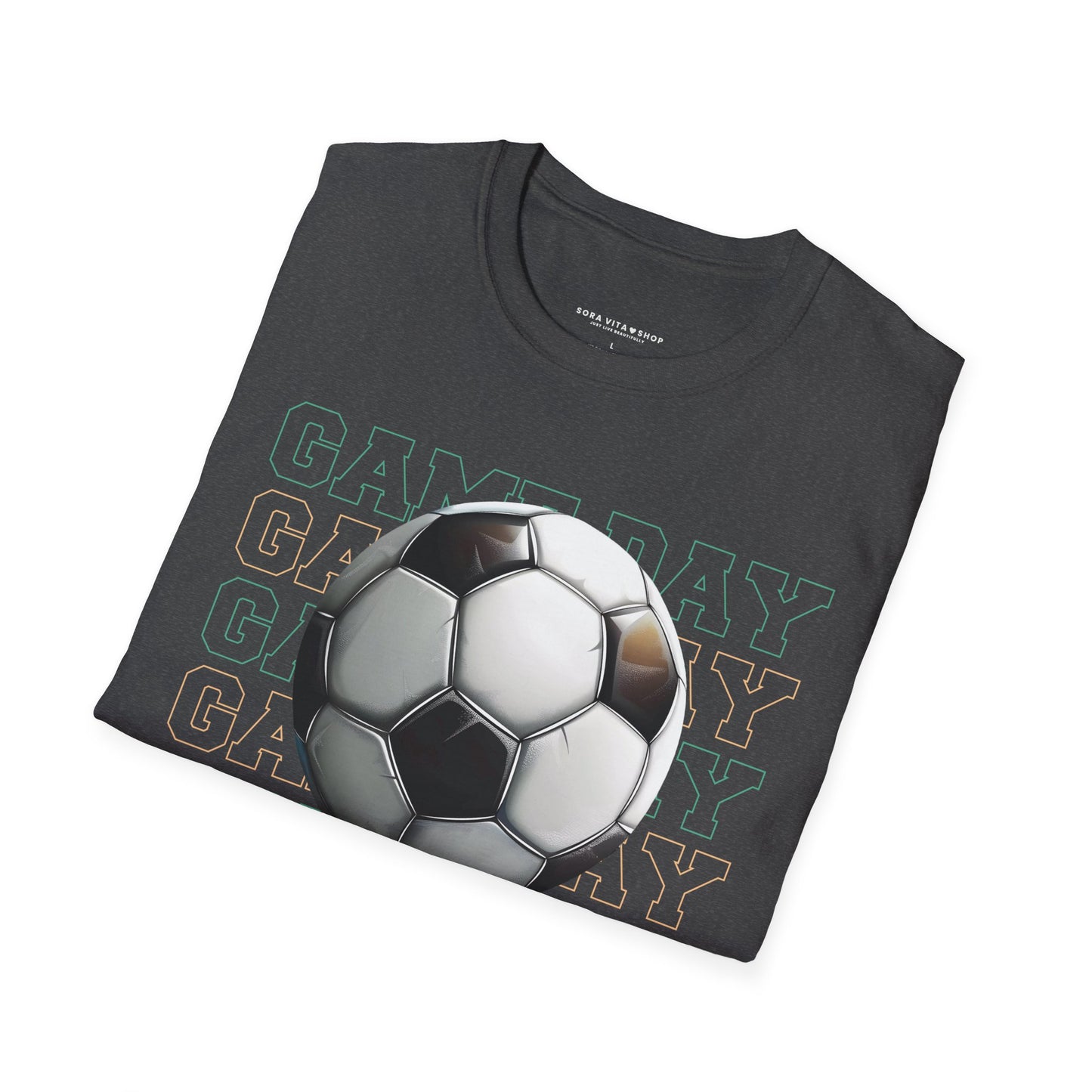 Game Day Vibes T‑Shirt – Soccer Fan Tee for Match Day Energy, Comfort & Team Spirit