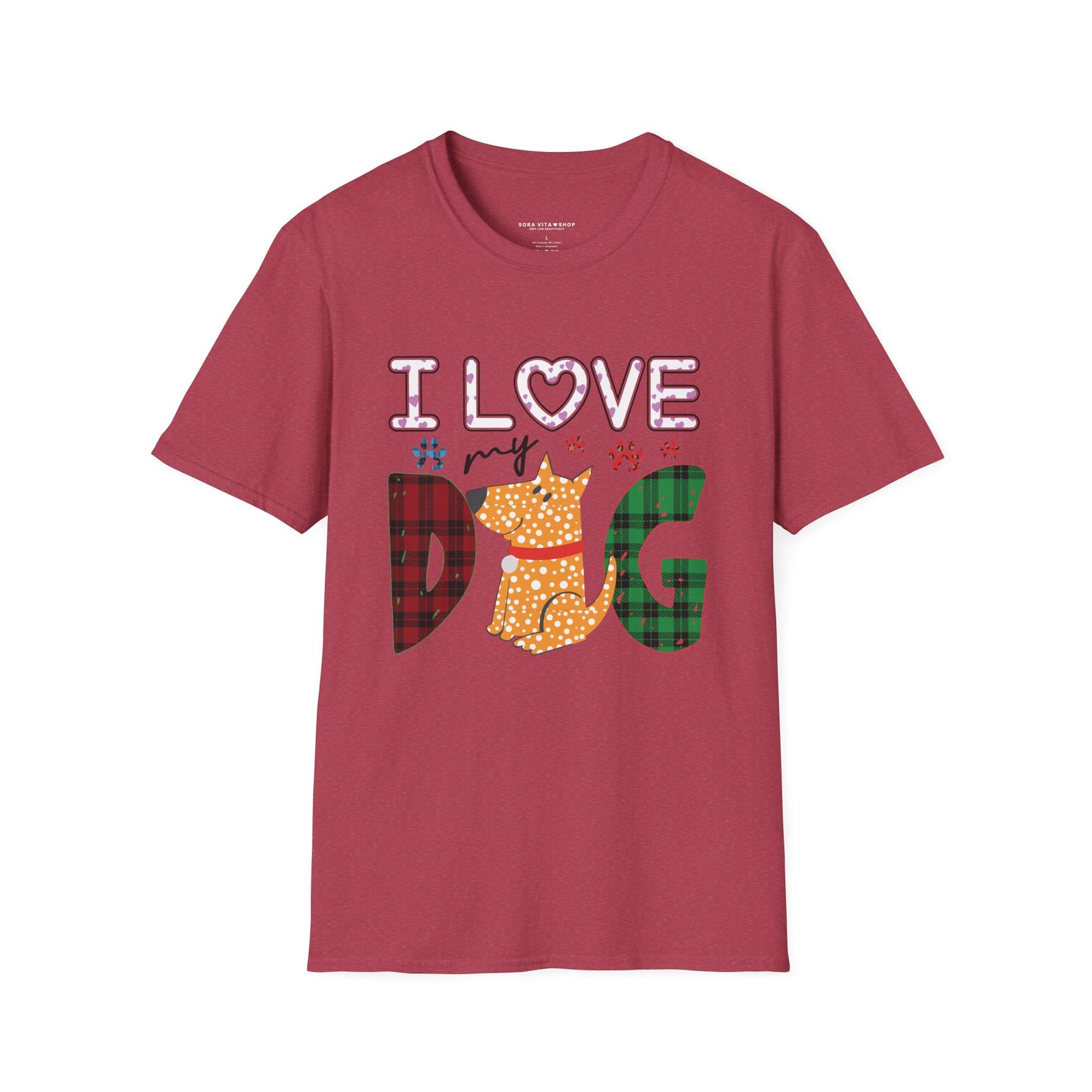 I Love My Dog Softstyle Tee | Cute Unisex Comfort for Timeless Comfort & Everyday Essential Tee