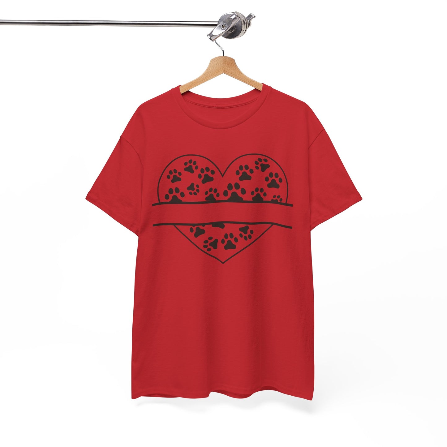 Paw Print Love Tee – Heart Paw Design Shirt for Proud Pet Parents, Dog Moms & Animal Lovers