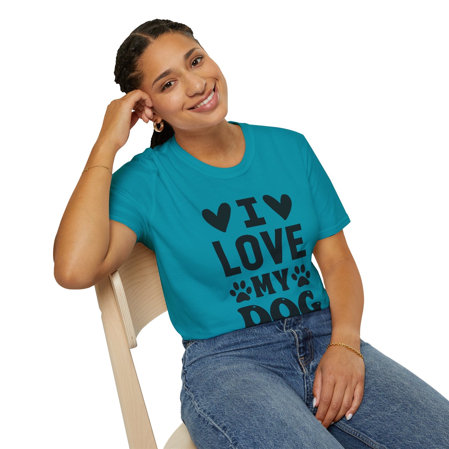 I Love My Dog Softstyle Tee | Unisex Comfort for Pet Parents, Dog Moms & Everyday Animal Lovers