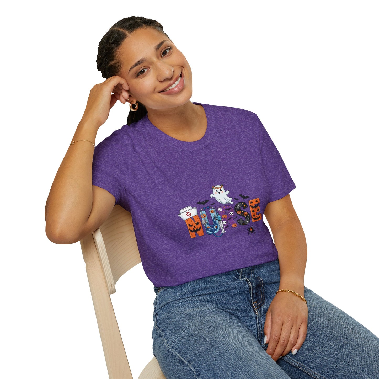 Halloween Ghost Graphic Tee – Spooky Season Unisex Shirt for Parties, Trick‑or‑Treating & Fall Fun