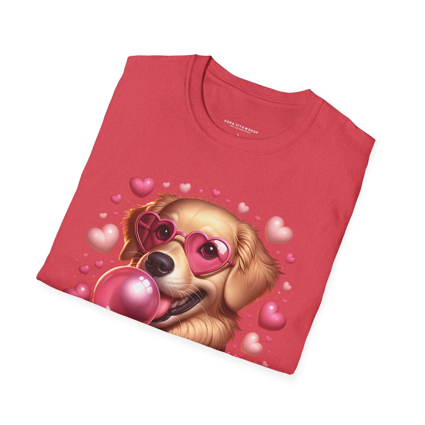 Golden Retriever Love Tee | Softstyle Comfort for Dog Lovers, Valentineās Day & Everyday Joy