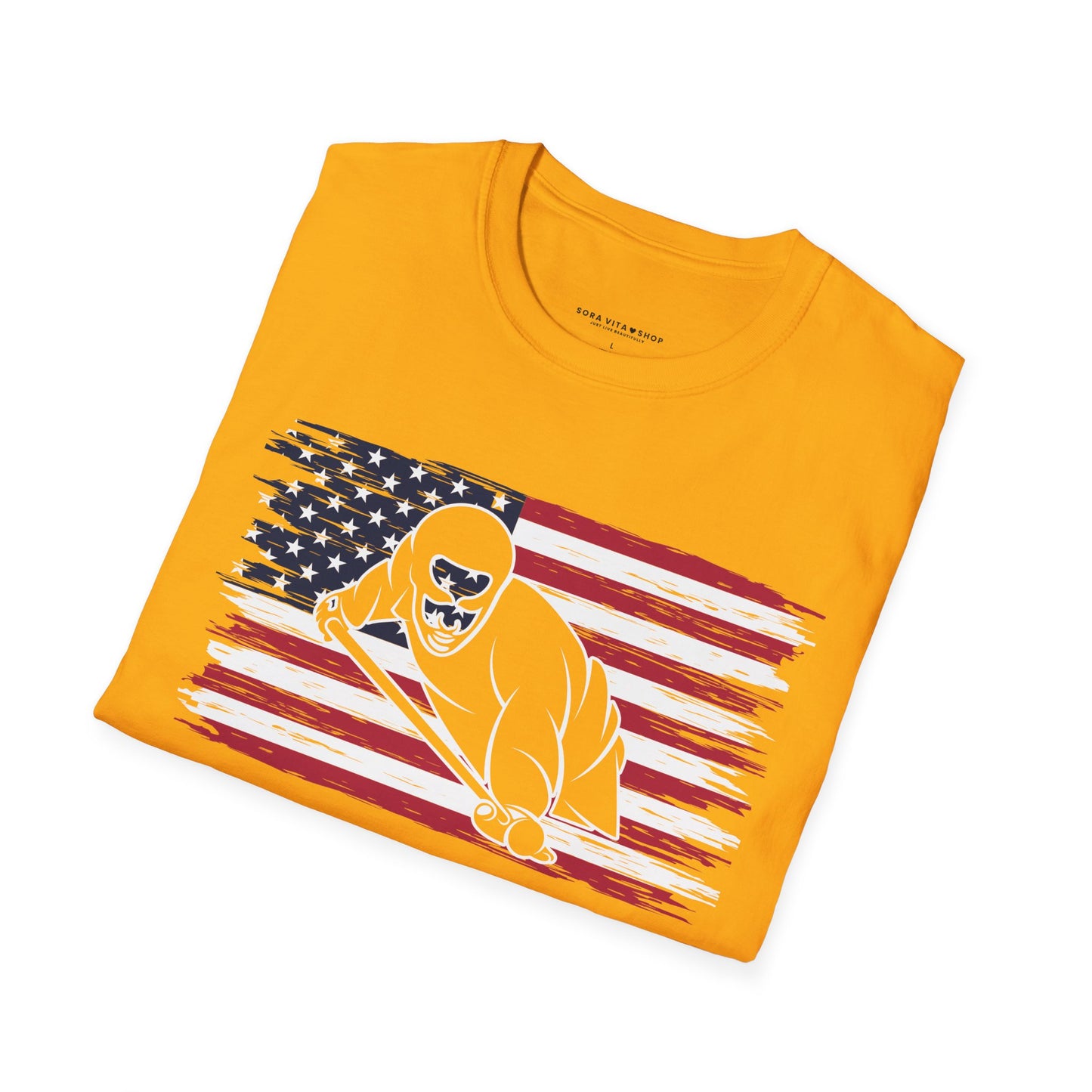 American Flag Billiards Tee – Fall‑Ready Comfort, Game‑Day Energy