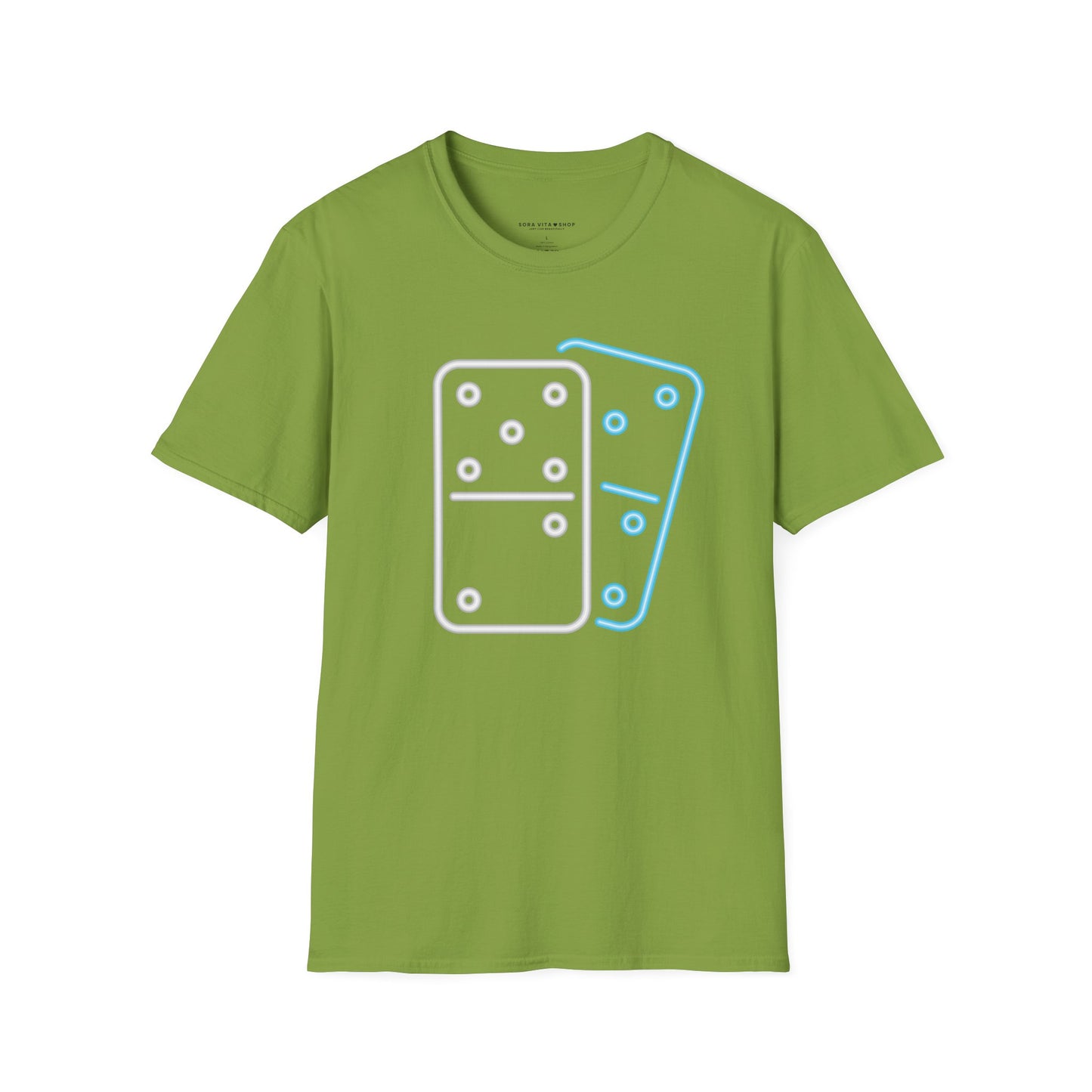 Domino Game Night T‑Shirt Unisex Softstyle Tee | Fun Casual Wear for Gamers, Family Nights & Fall Style