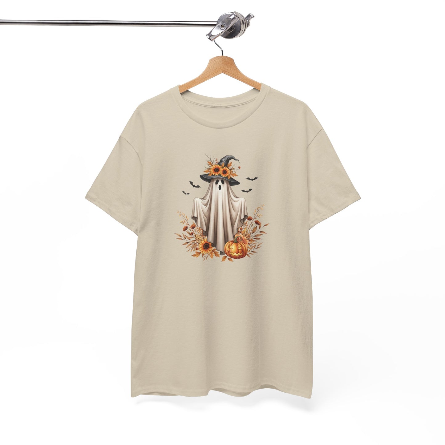 Halloween Ghost Tee – Spooky Autumn Unisex Shirt for Parties, Cozy Fall Days & Festive Fun