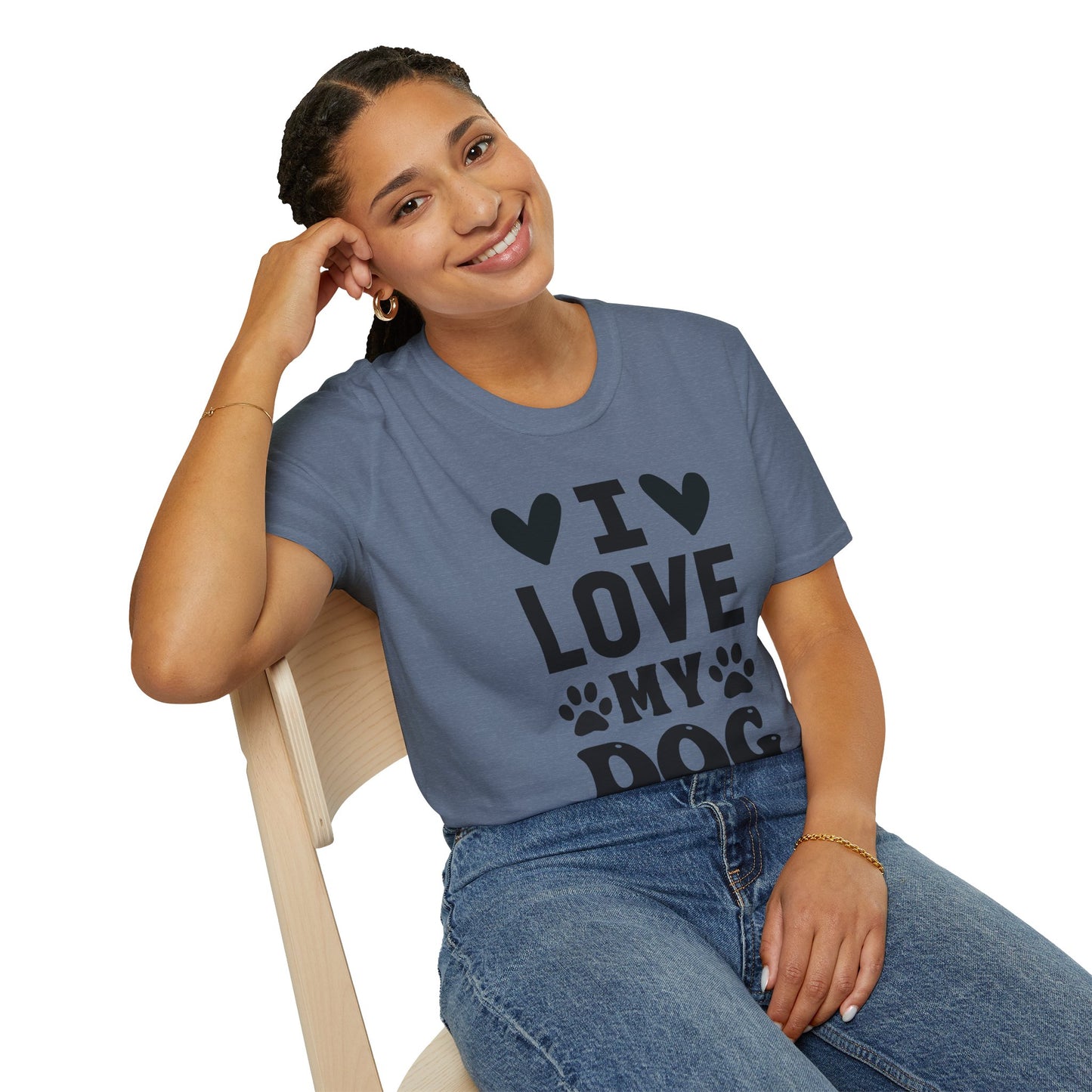 I Love My Dog Softstyle Tee | Unisex Comfort for Pet Parents, Dog Moms & Everyday Animal Lovers
